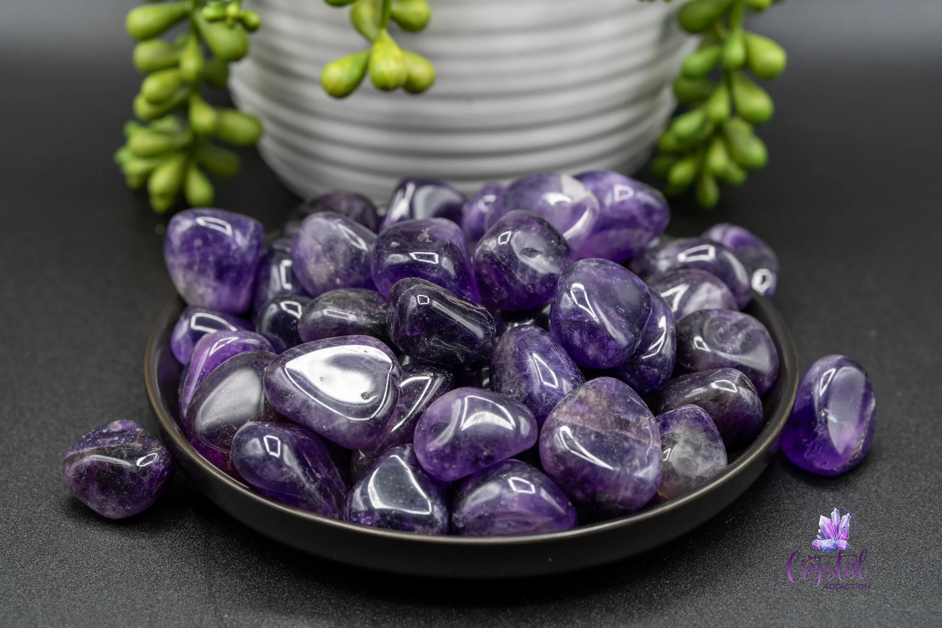 Amethyst Tumble - Dark - My Crystal Addiction