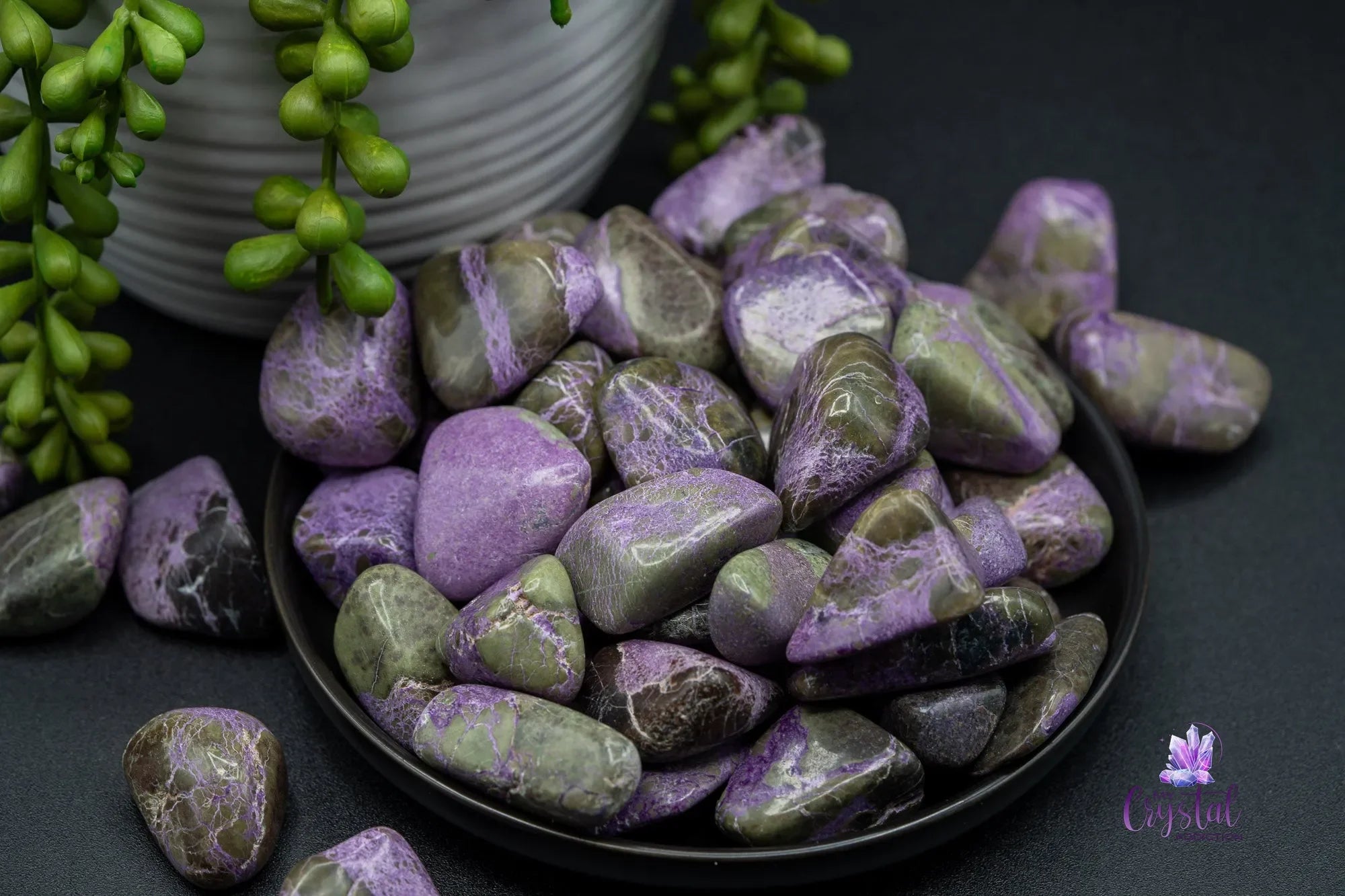 Atlantisite Tumbled Stone Stichtite Serpentine - My Crystal Addiction