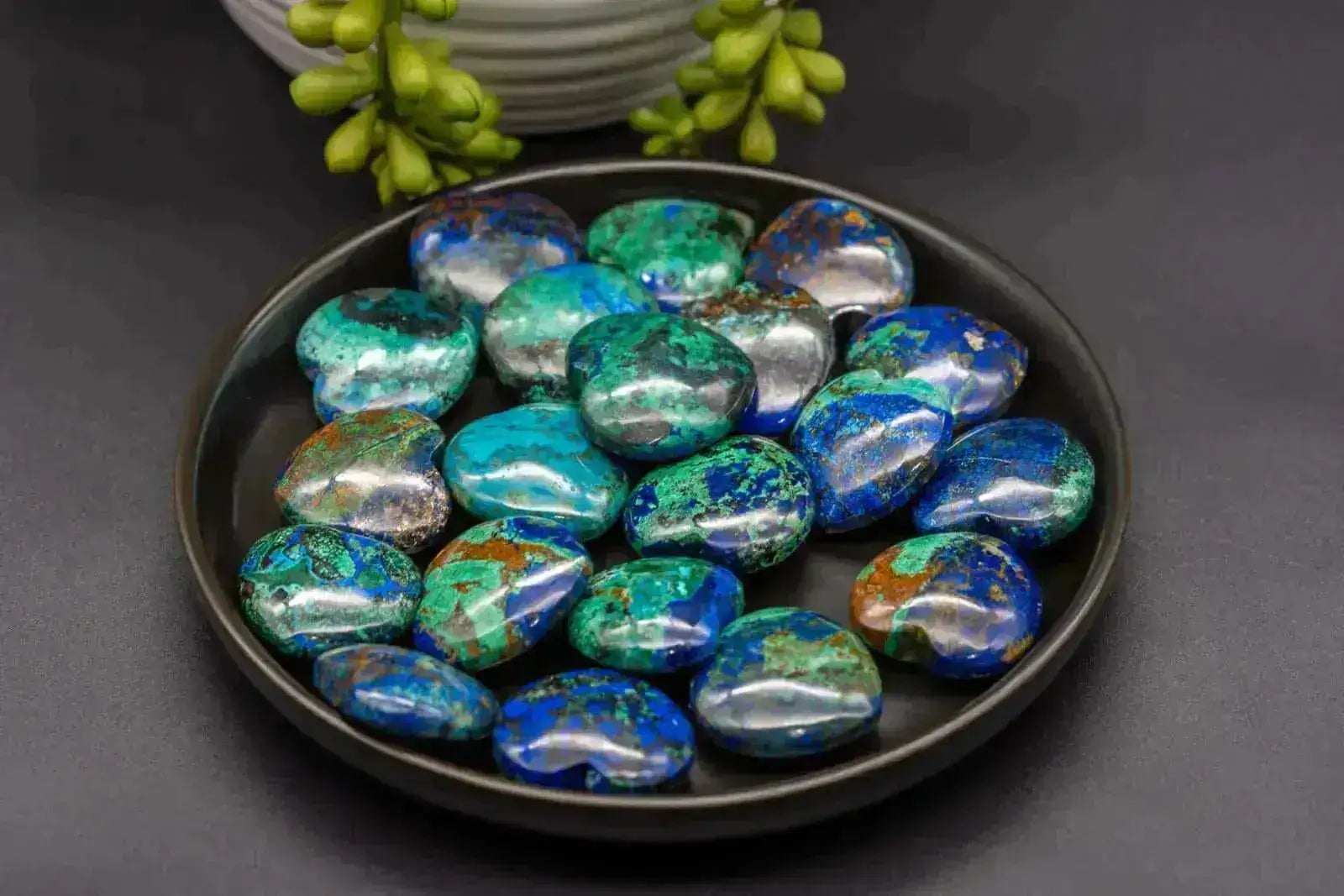 Azurite Carving - Heart - My Crystal Addiction