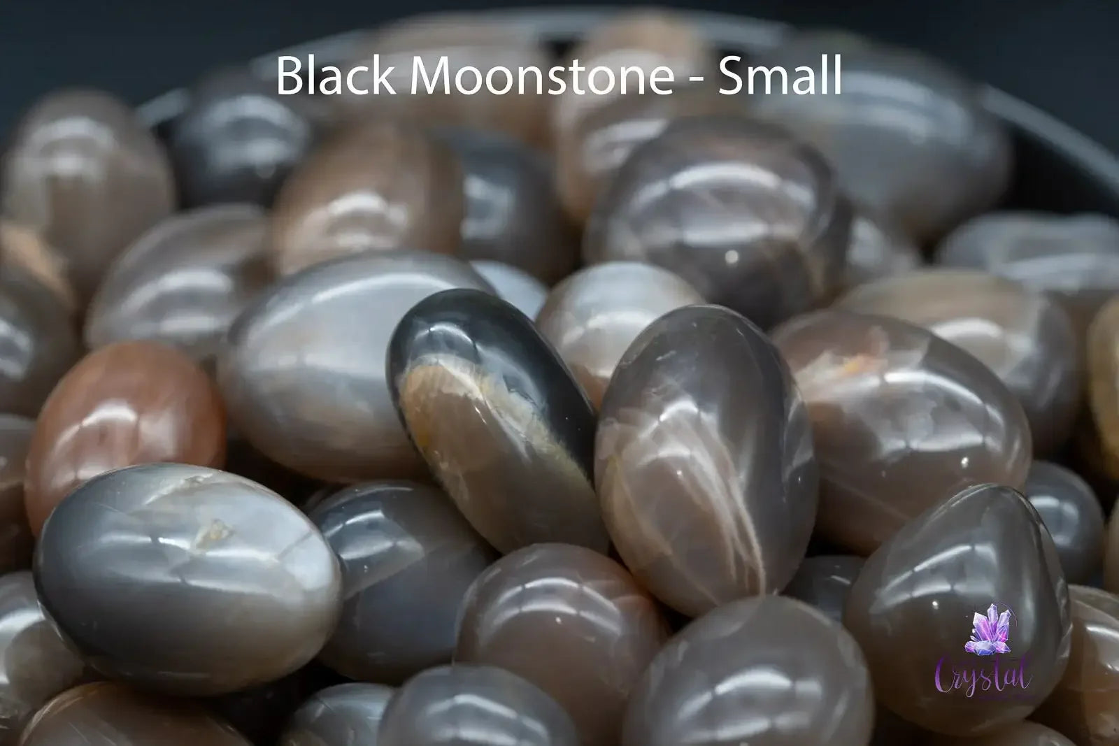 Black Moonstone Tumble - My Crystal Addiction