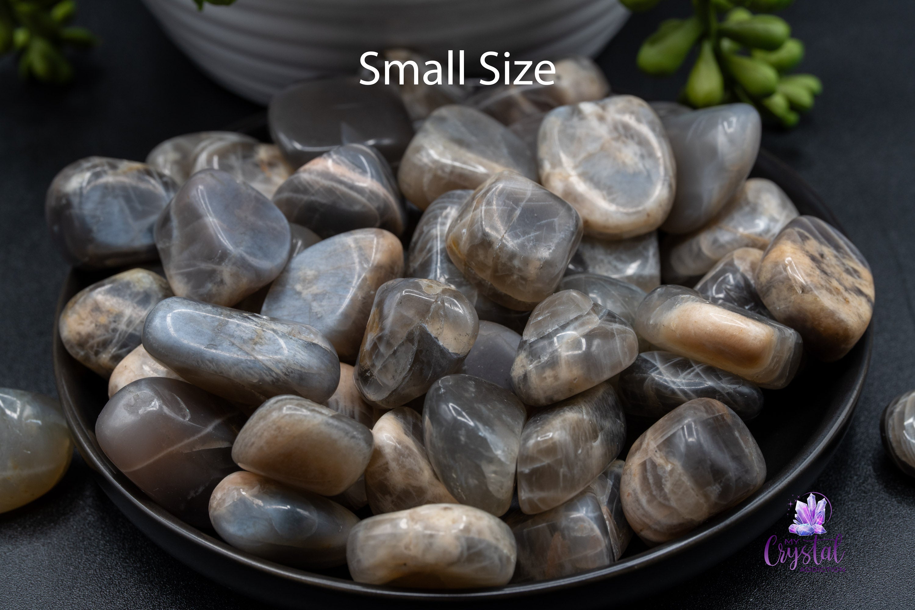 Black Moonstone Tumbles - From India - My Crystal Addiction