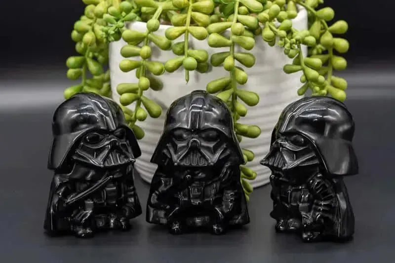 Black Obsidian - Darth Vader 3" Carving - My Crystal Addiction