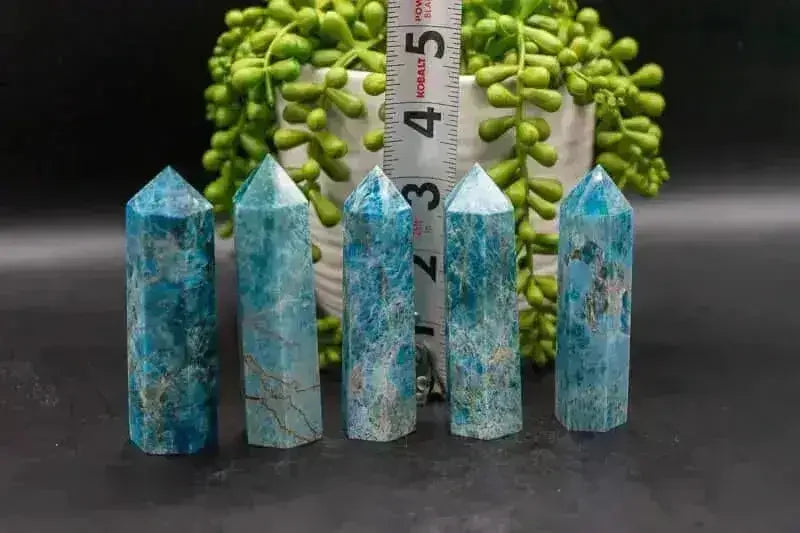 Blue Apatite Tower - Throat Chakra - My Crystal Addiction