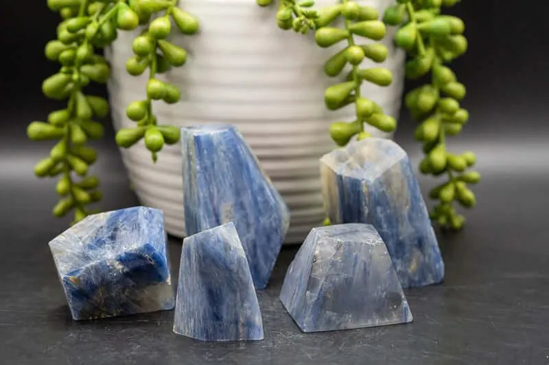 Blue outlets kyanite and Quartz Freeform