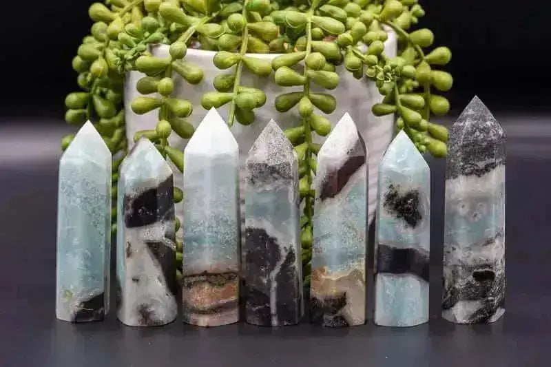 Caribbean Calcite Tower w/Pyrite Inclusions - My Crystal Addiction