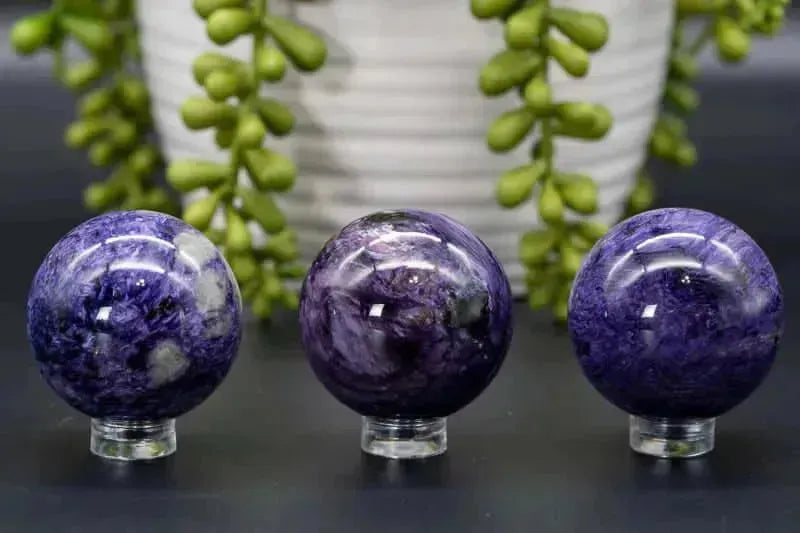 Charoite Sphere 40mm/1.5" - My Crystal Addiction