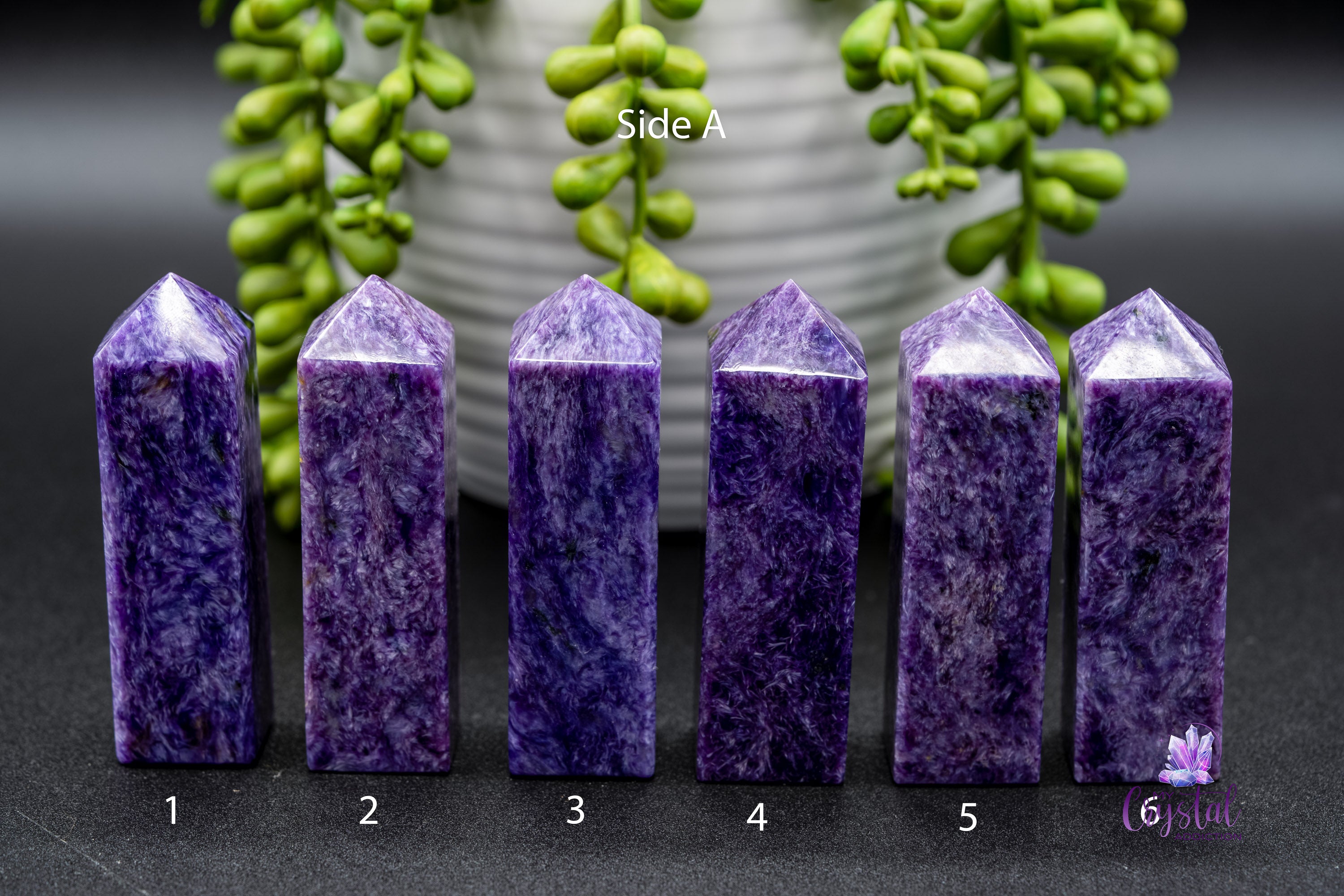 Charoite Tower 70mm-72mm - My Crystal Addiction