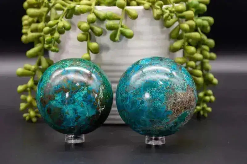Chrysocolla Sphere 2.5-2.6" - My Crystal Addiction