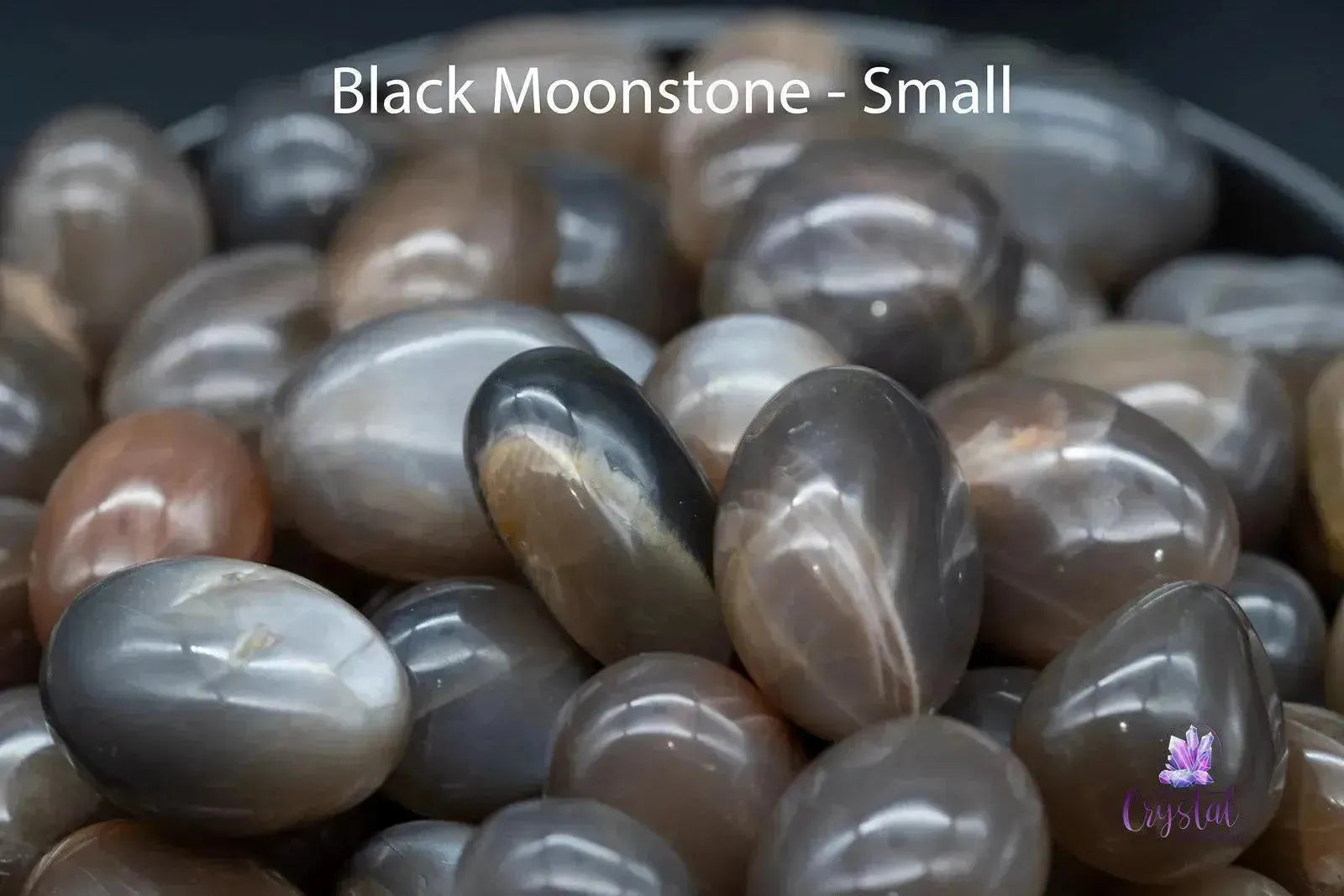 Black Moonstone Tumble - My Crystal Addiction
