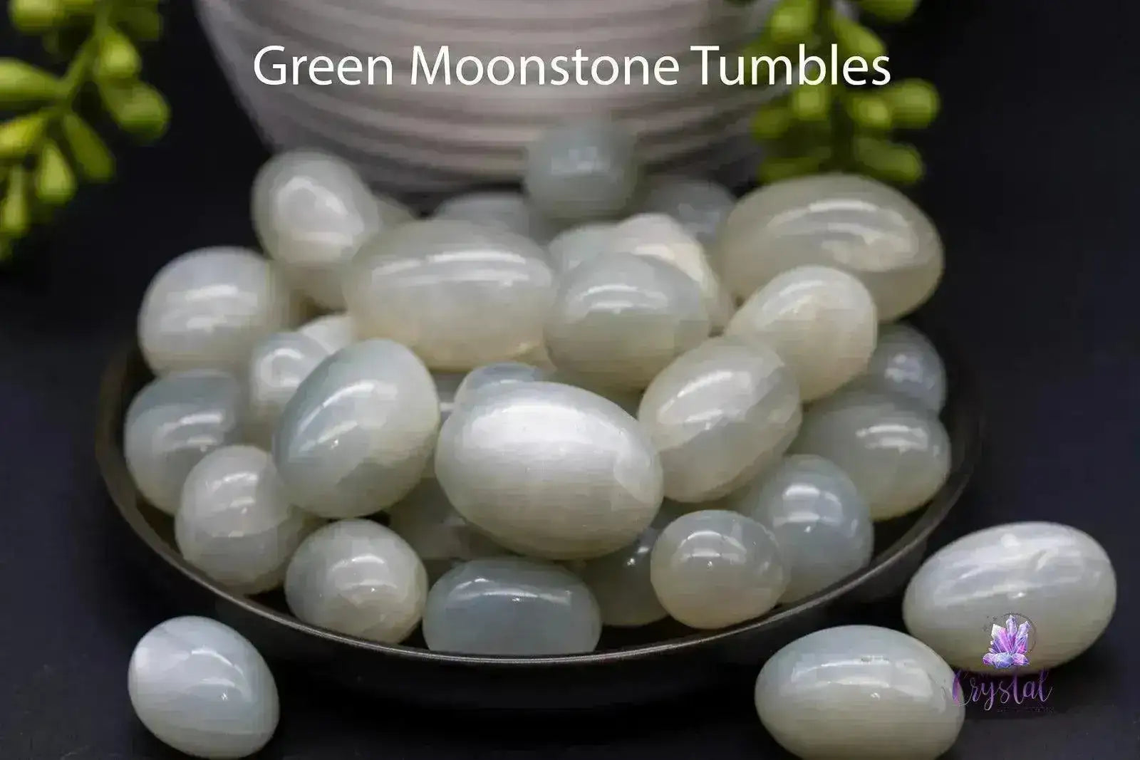 Green Moonstone Tumble - My Crystal Addiction