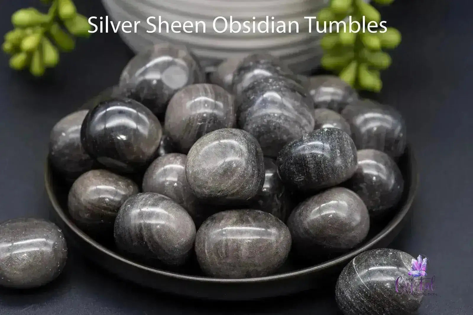 Silver Sheen Obsidian Tumble - My Crystal Addiction