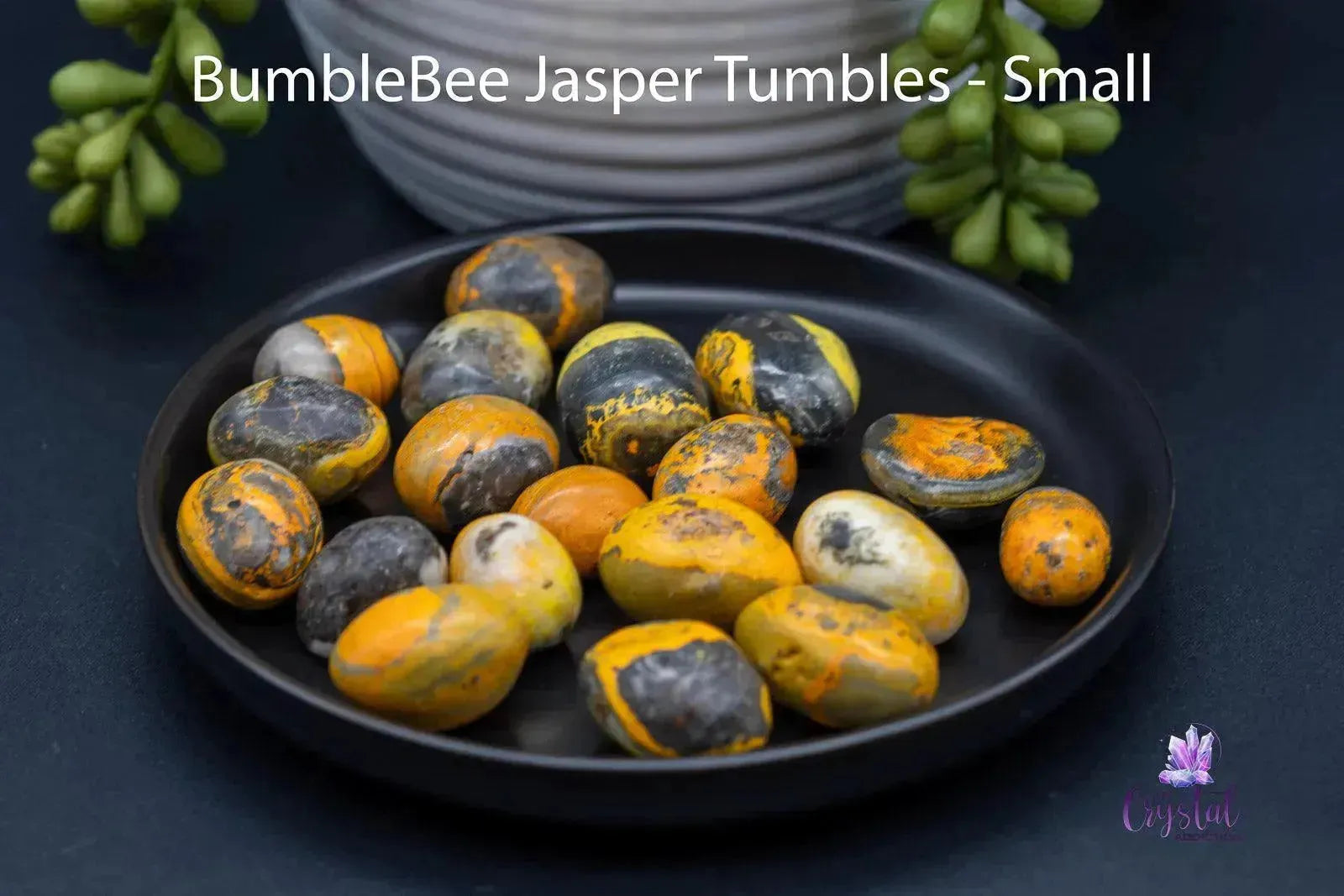 Bumblebee Jasper Tumble - My Crystal Addiction