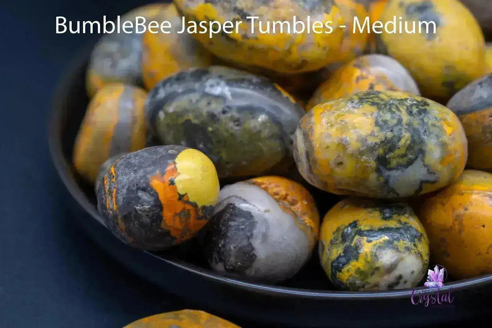 Bumblebee Jasper Tumble - My Crystal Addiction