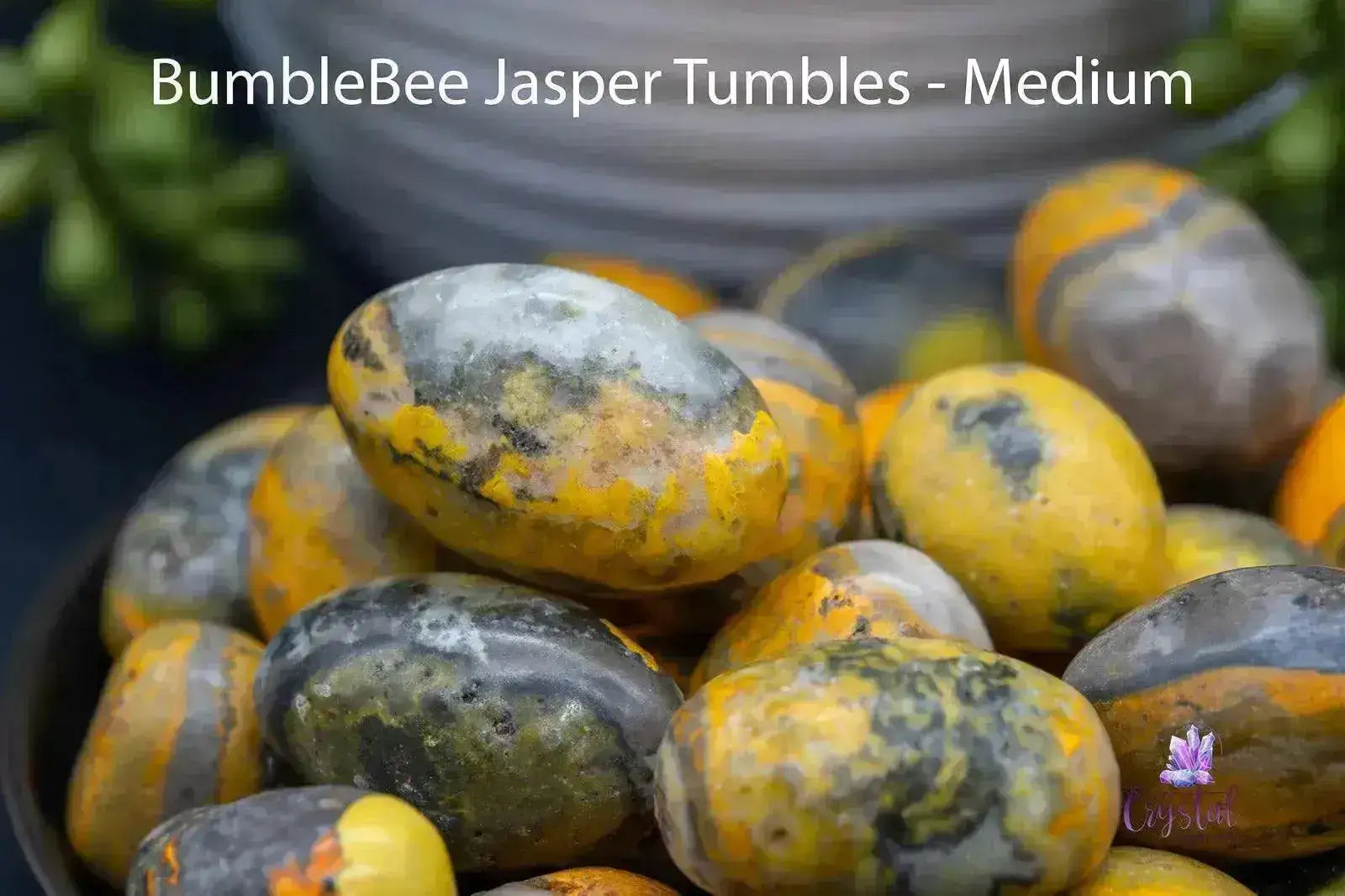Bumblebee Jasper Tumble - My Crystal Addiction