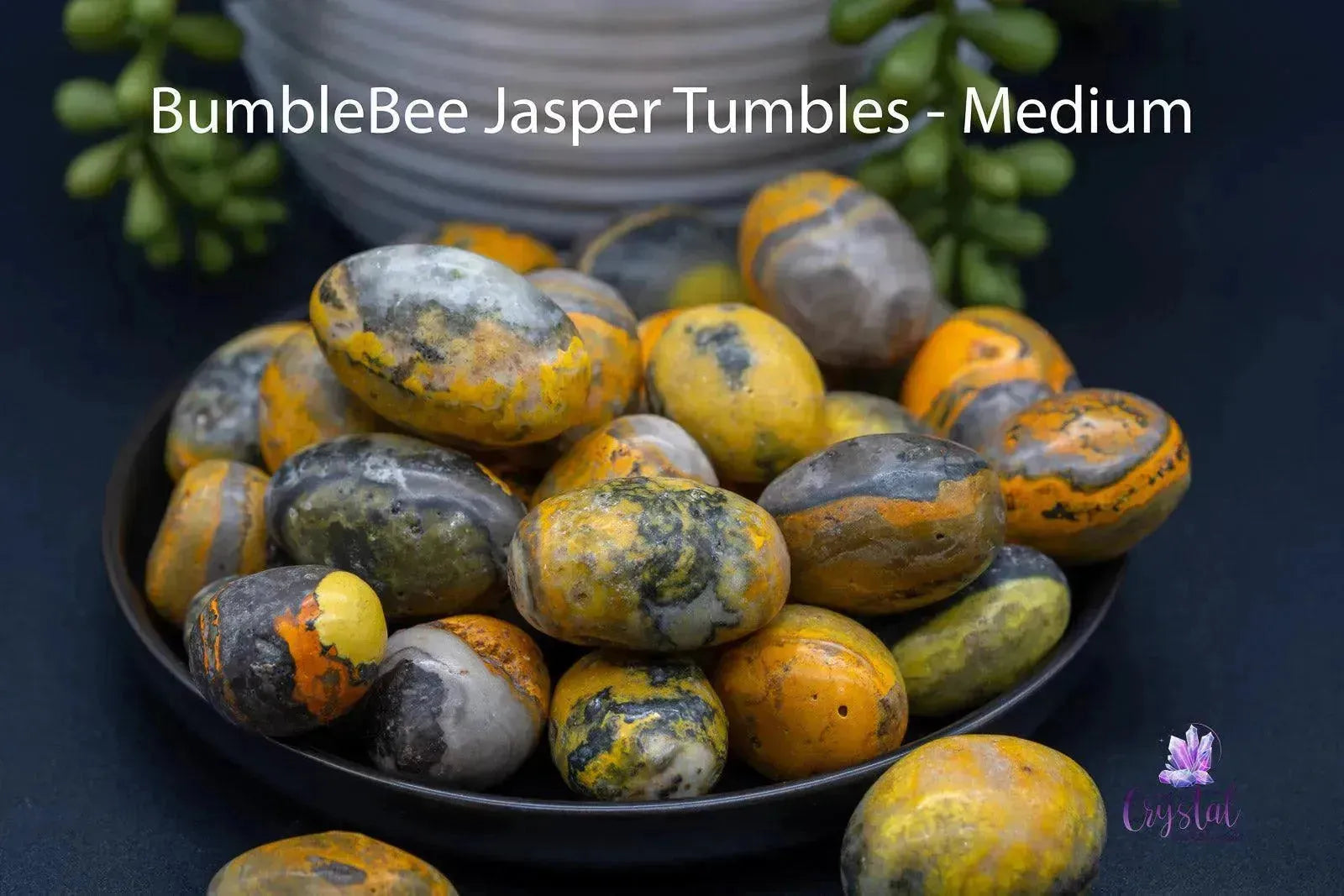 Bumblebee Jasper Tumble - My Crystal Addiction