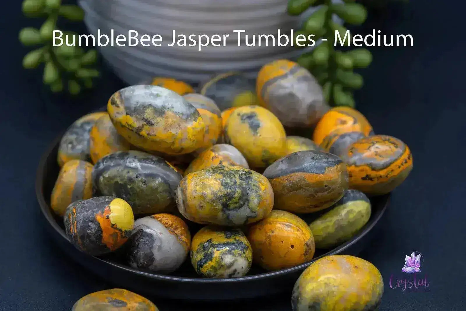 Bumblebee Jasper Tumble - My Crystal Addiction
