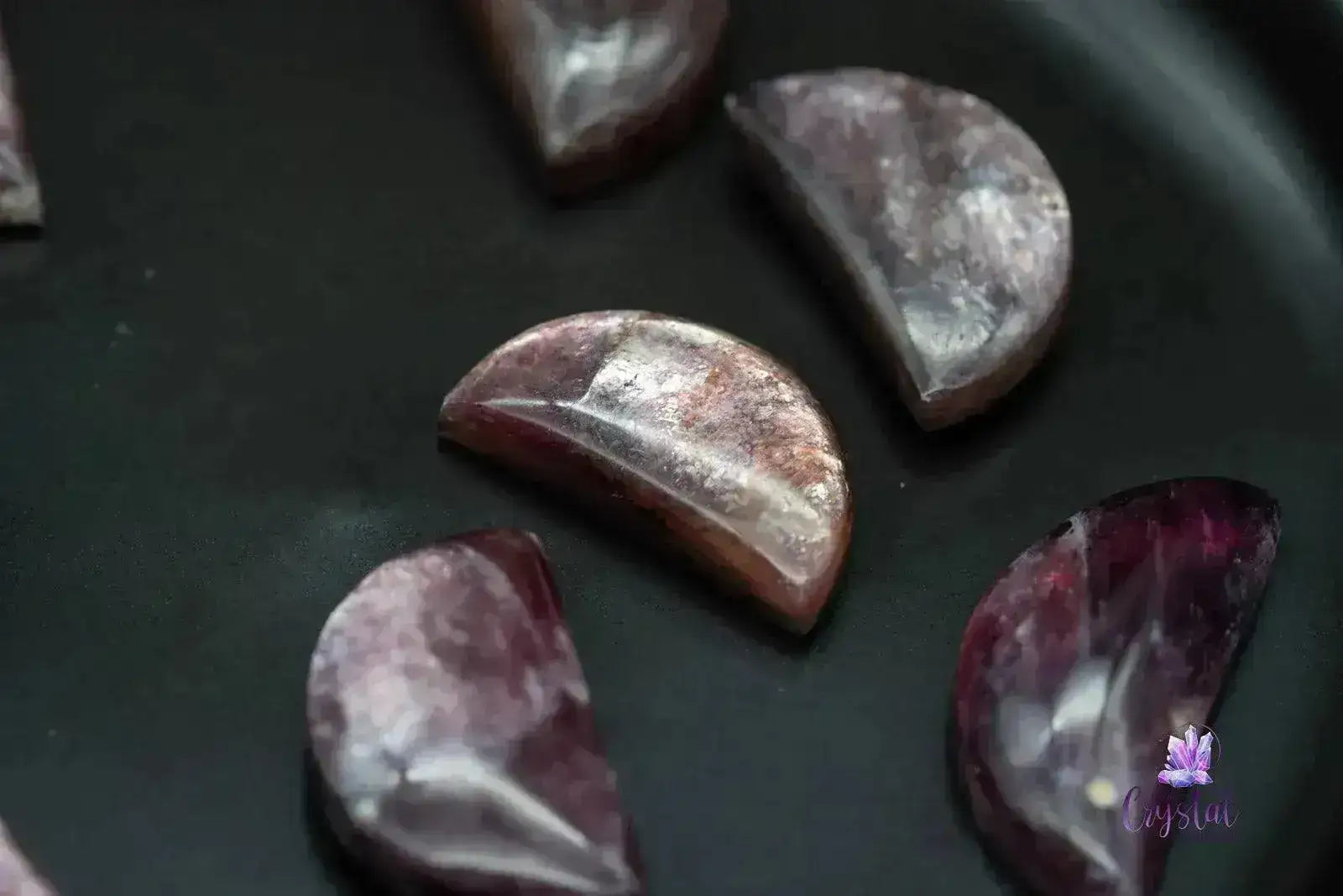 Gem Lepidolite Moon Carving - My Crystal Addiction