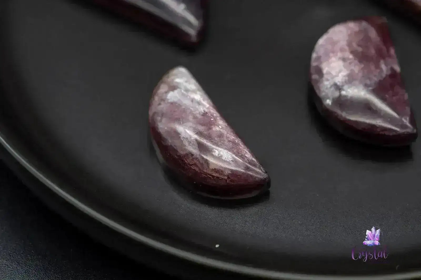 Gem Lepidolite Moon Carving - My Crystal Addiction