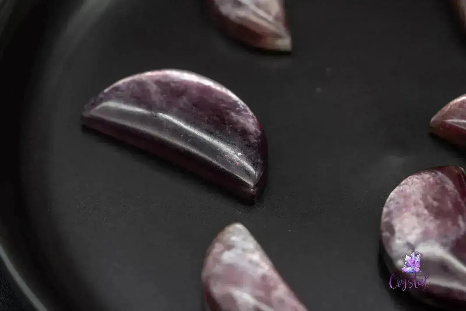 Gem Lepidolite Moon Carving - My Crystal Addiction
