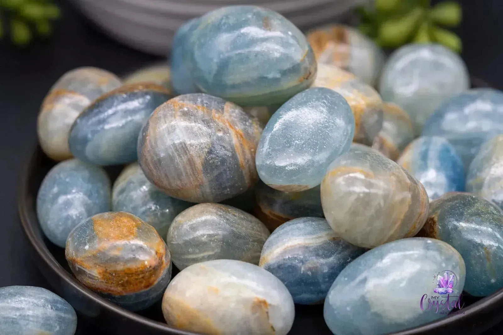 Blue Onyx Tumble - My Crystal Addiction