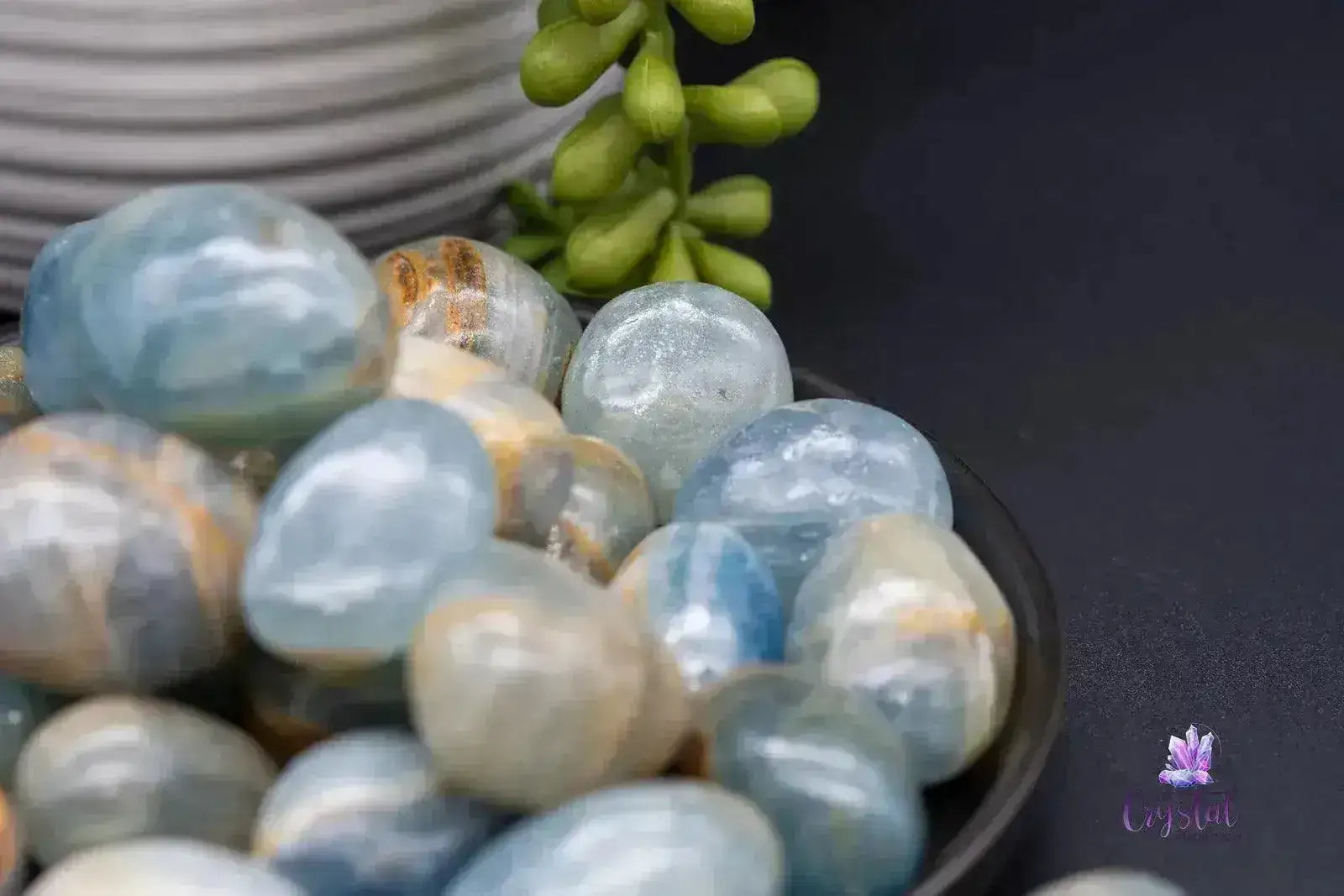Blue Onyx Tumble - My Crystal Addiction