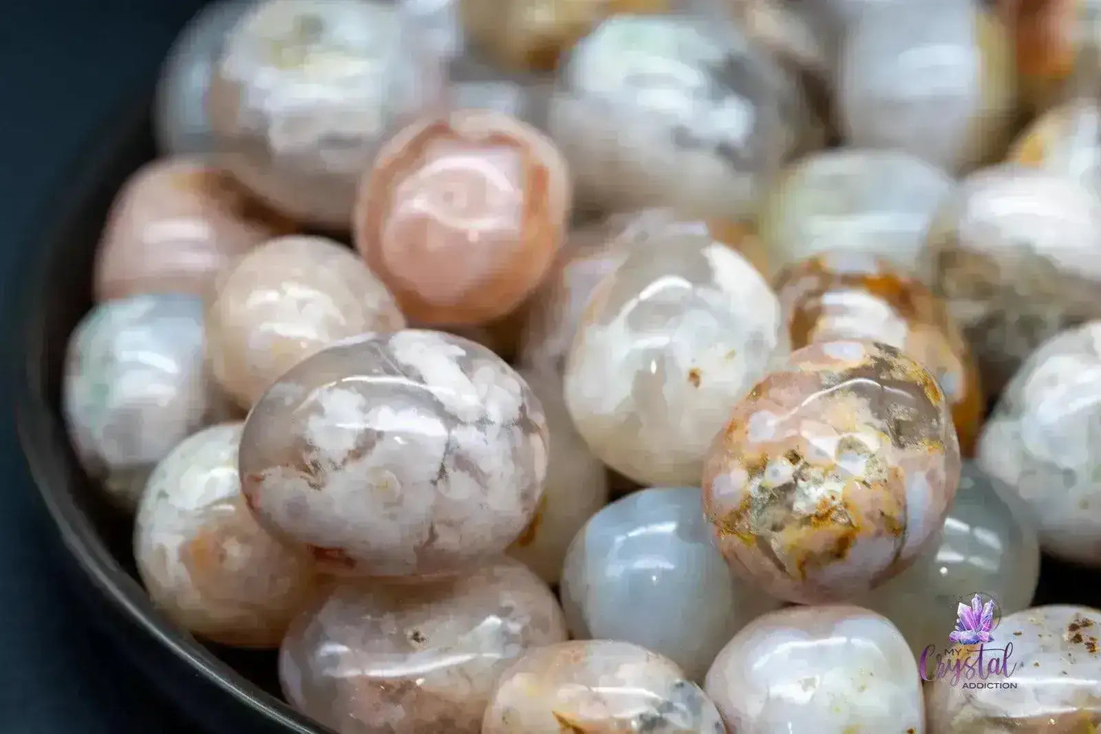 Flower Agate Tumble - My Crystal Addiction