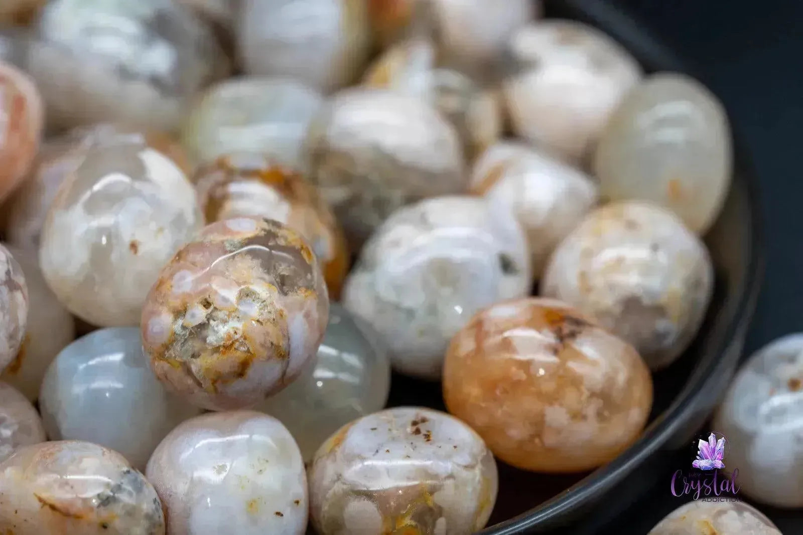 Flower Agate Tumble - My Crystal Addiction