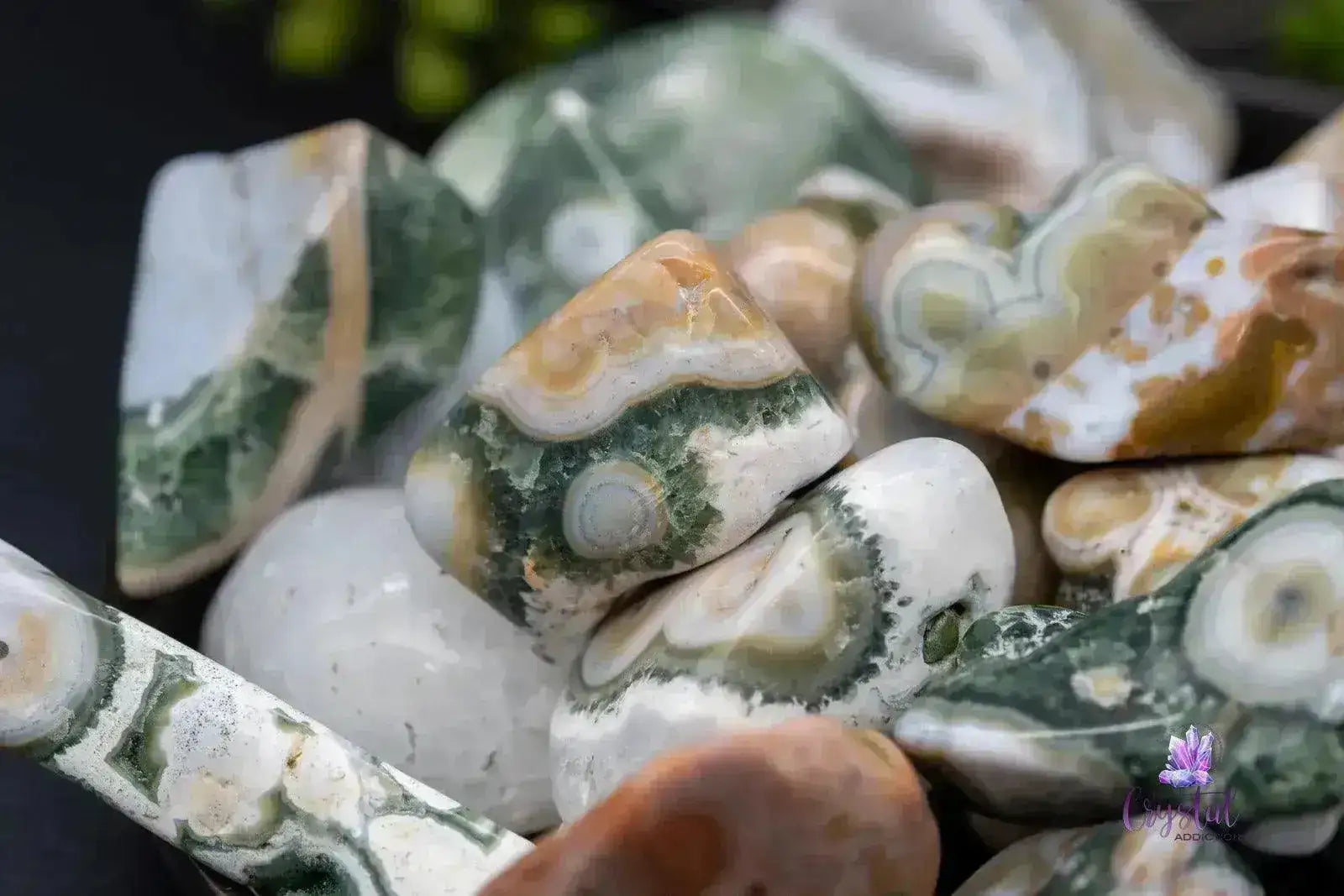 Ocean Jasper Tumble - Old Stock Orbs - My Crystal Addiction
