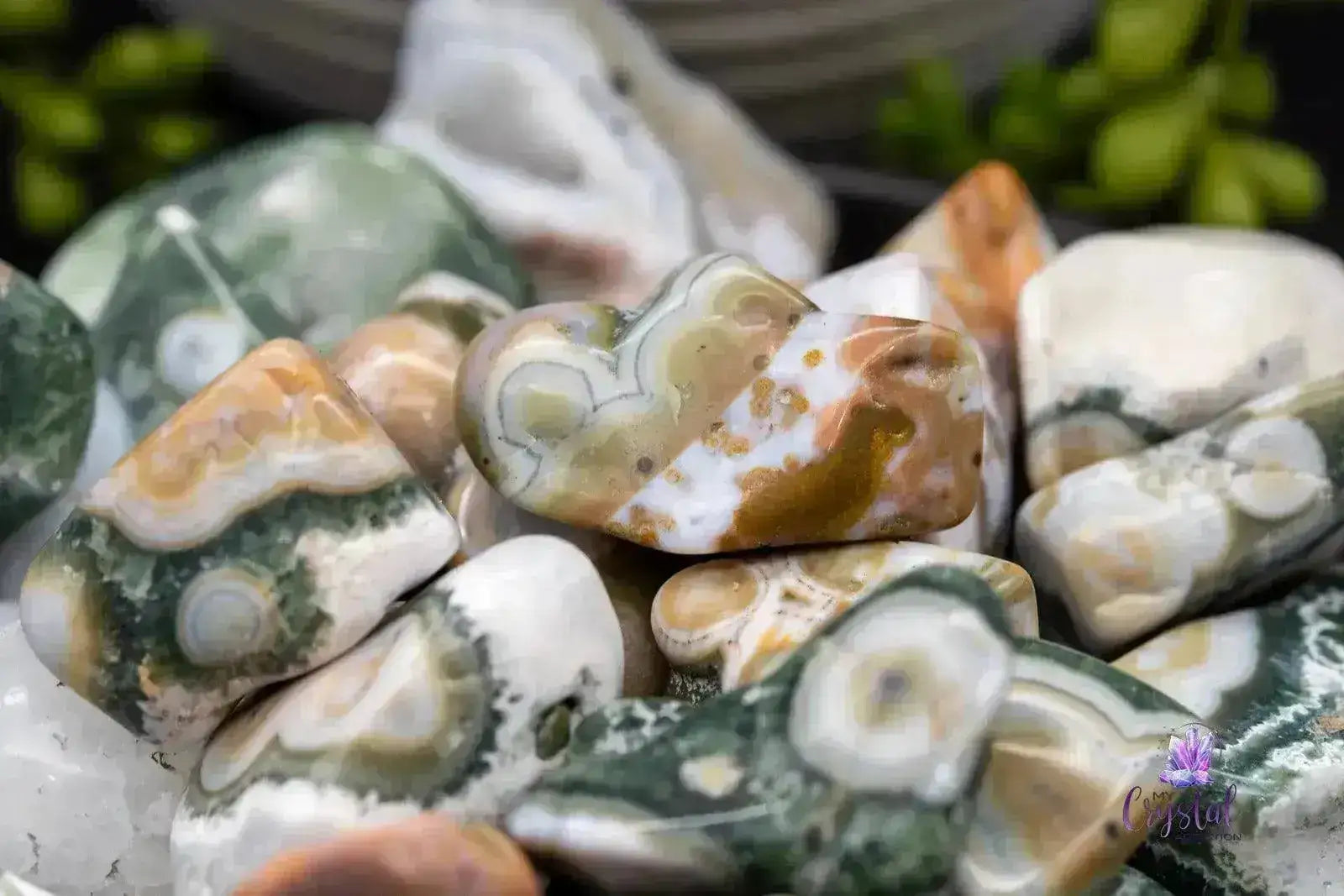 Ocean Jasper Tumble - Old Stock Orbs - My Crystal Addiction