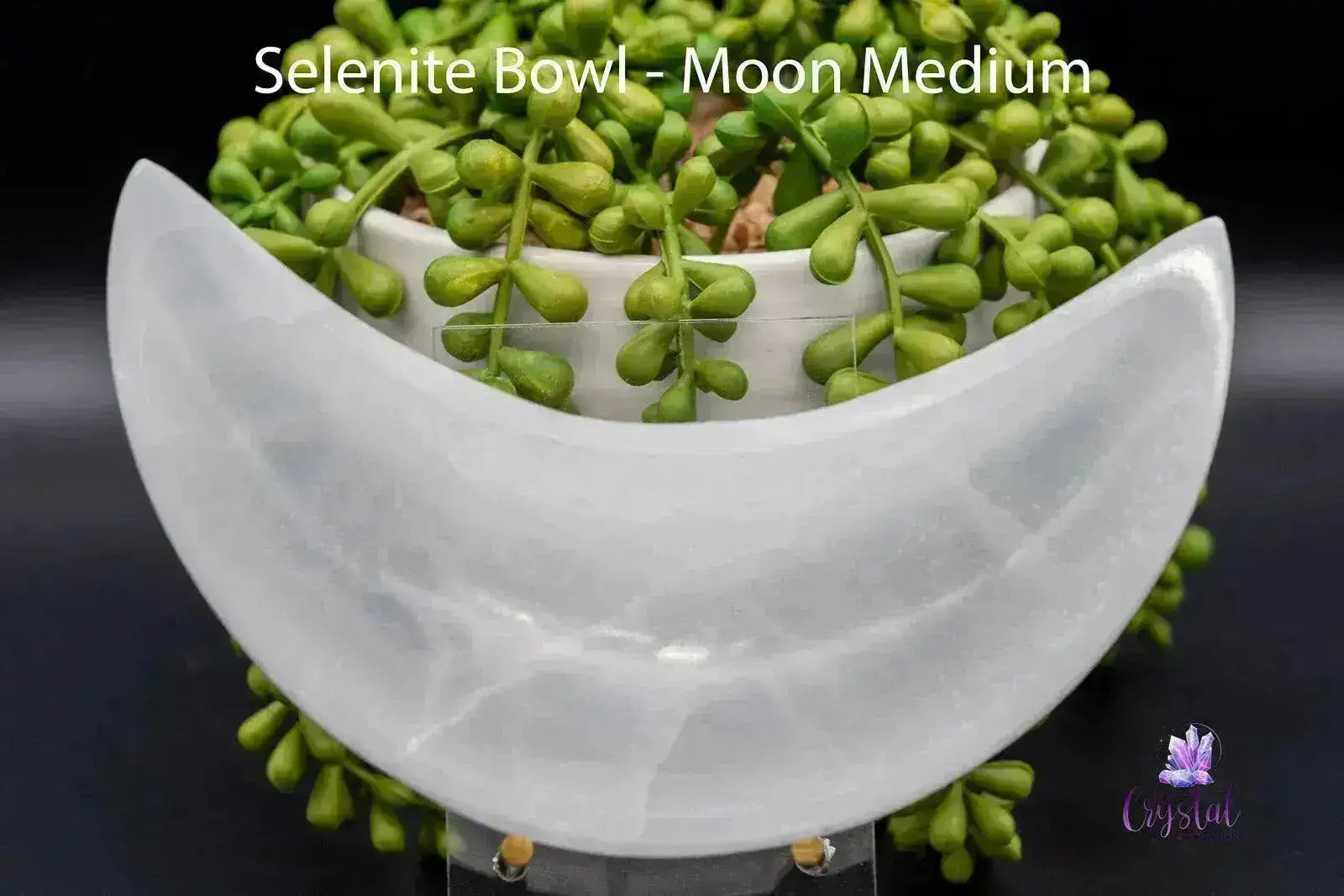 Selenite Bowl - Moon 4"-6.5" - My Crystal Addiction