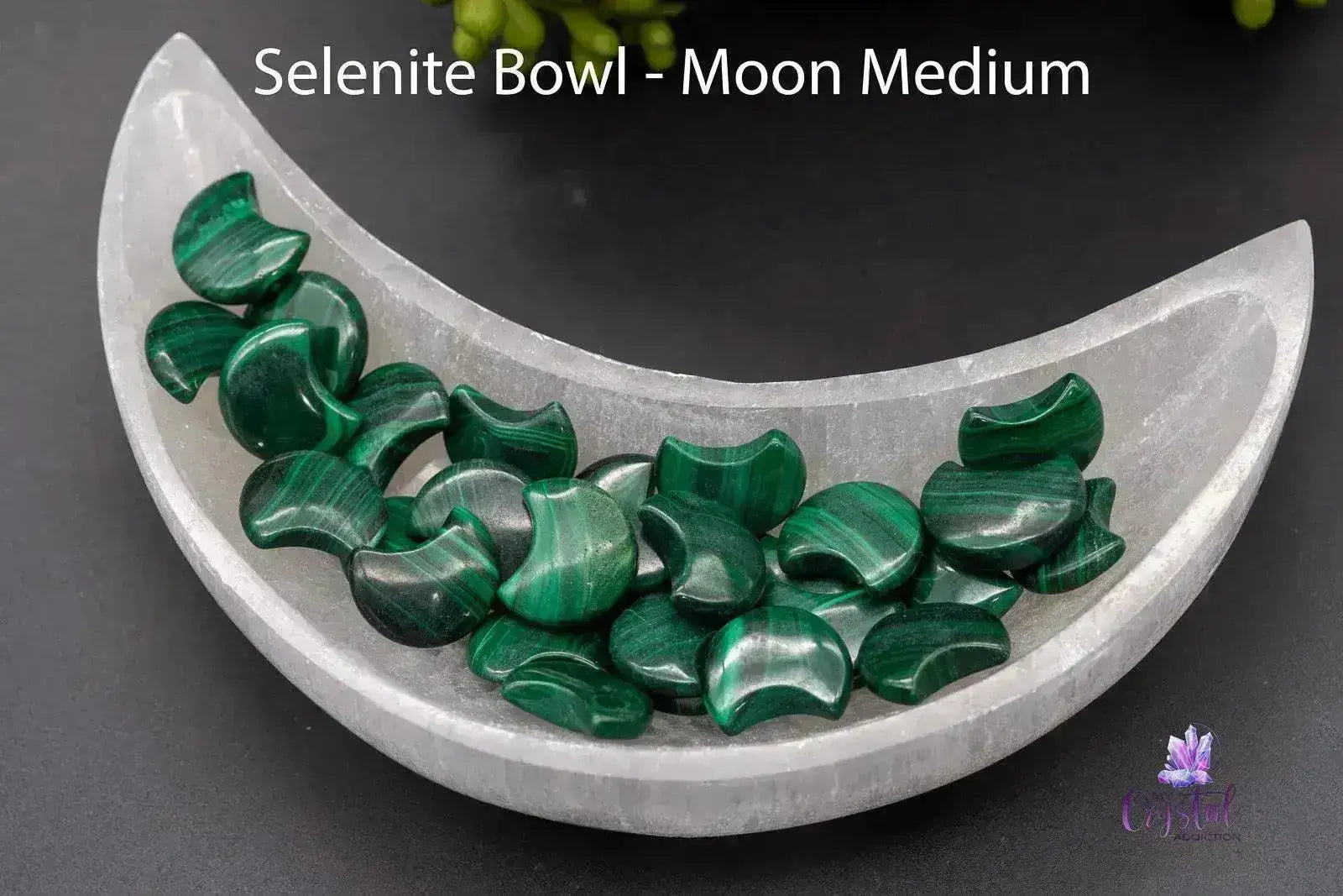 Selenite Bowl - Moon 4"-6.5" - My Crystal Addiction