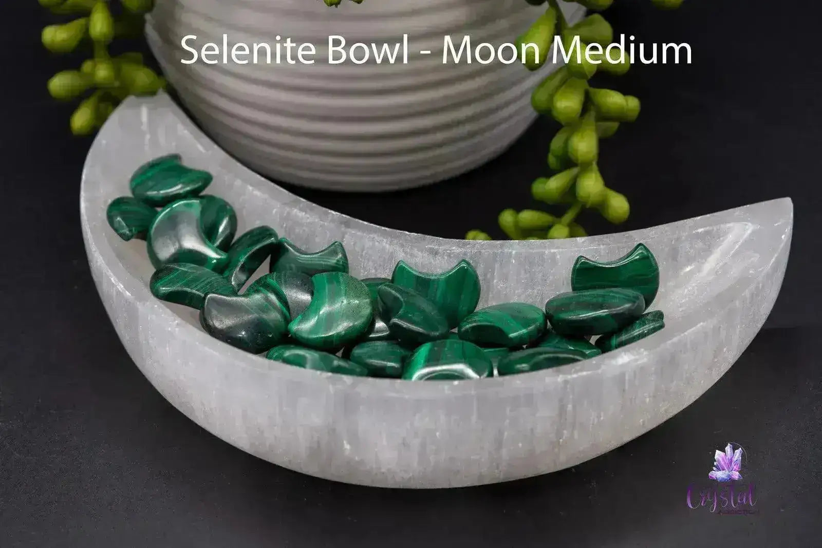 Selenite Bowl - Moon 4"-6.5" - My Crystal Addiction