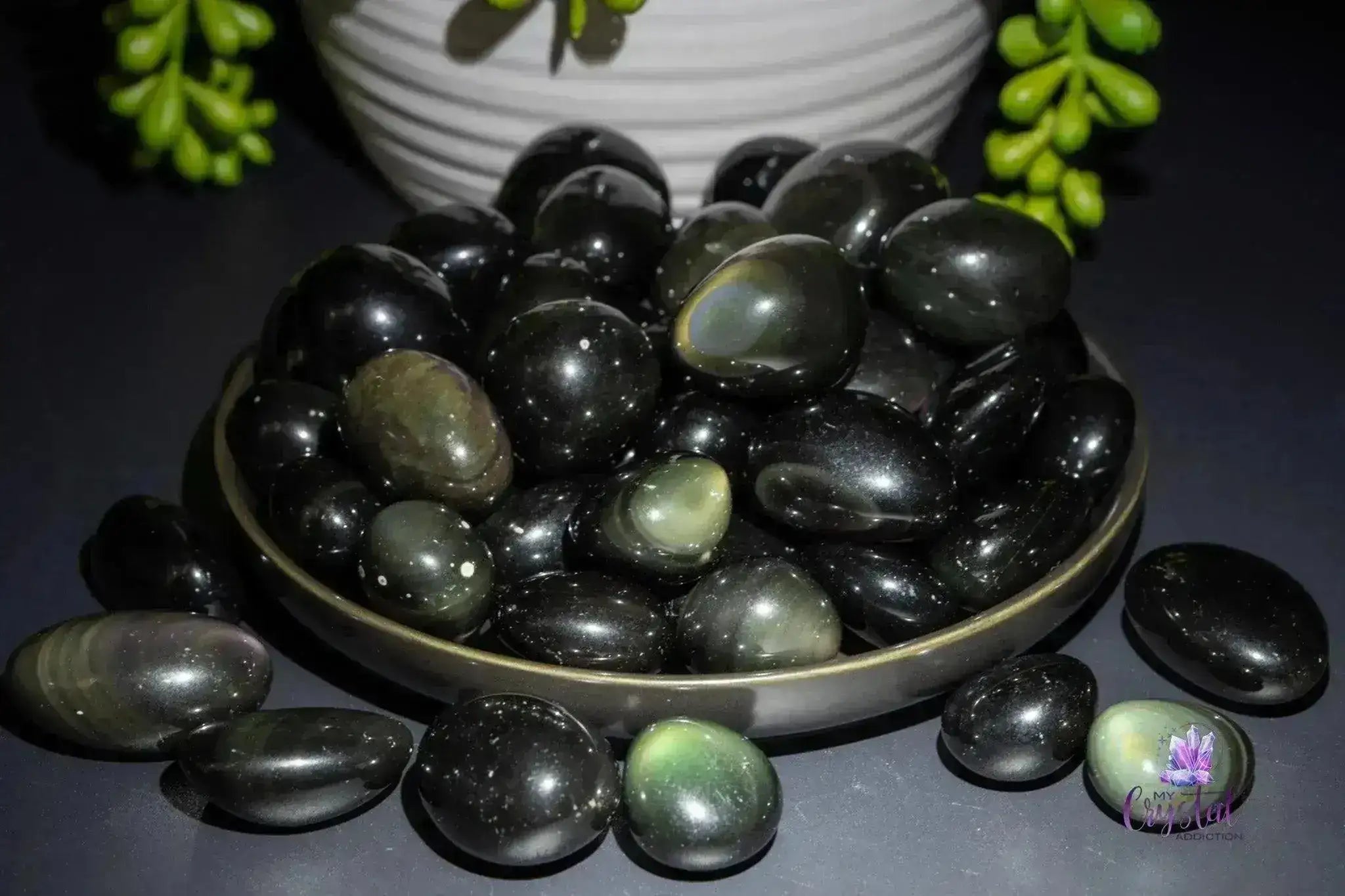 Rainbow Obsidian Tumble - My Crystal Addiction