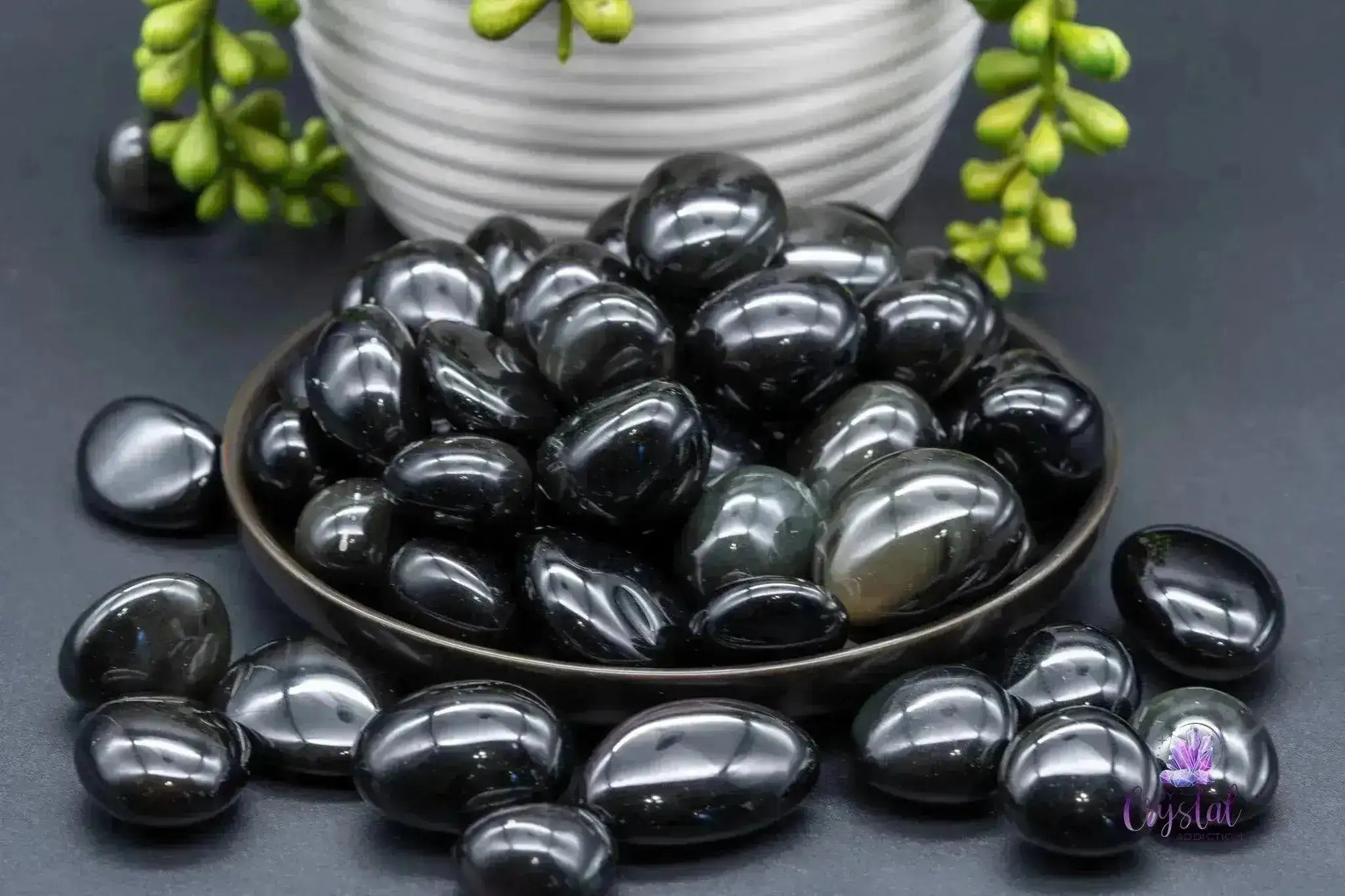 Rainbow Obsidian Tumble - My Crystal Addiction