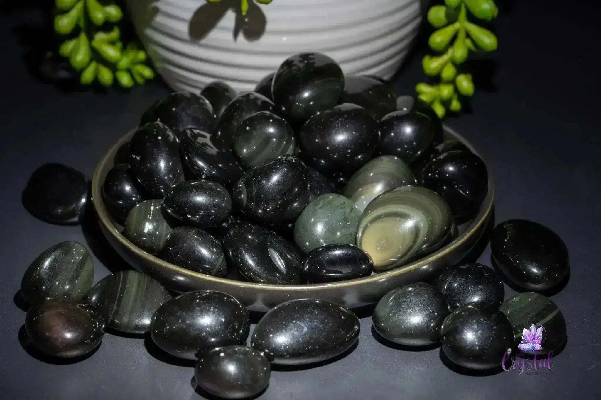 Rainbow Obsidian Tumble - My Crystal Addiction