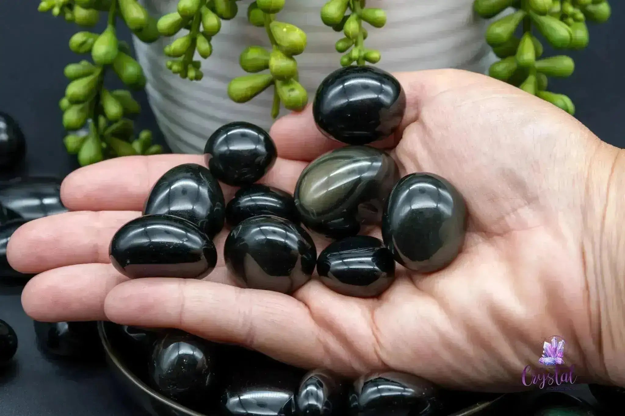 Rainbow Obsidian Tumble - My Crystal Addiction