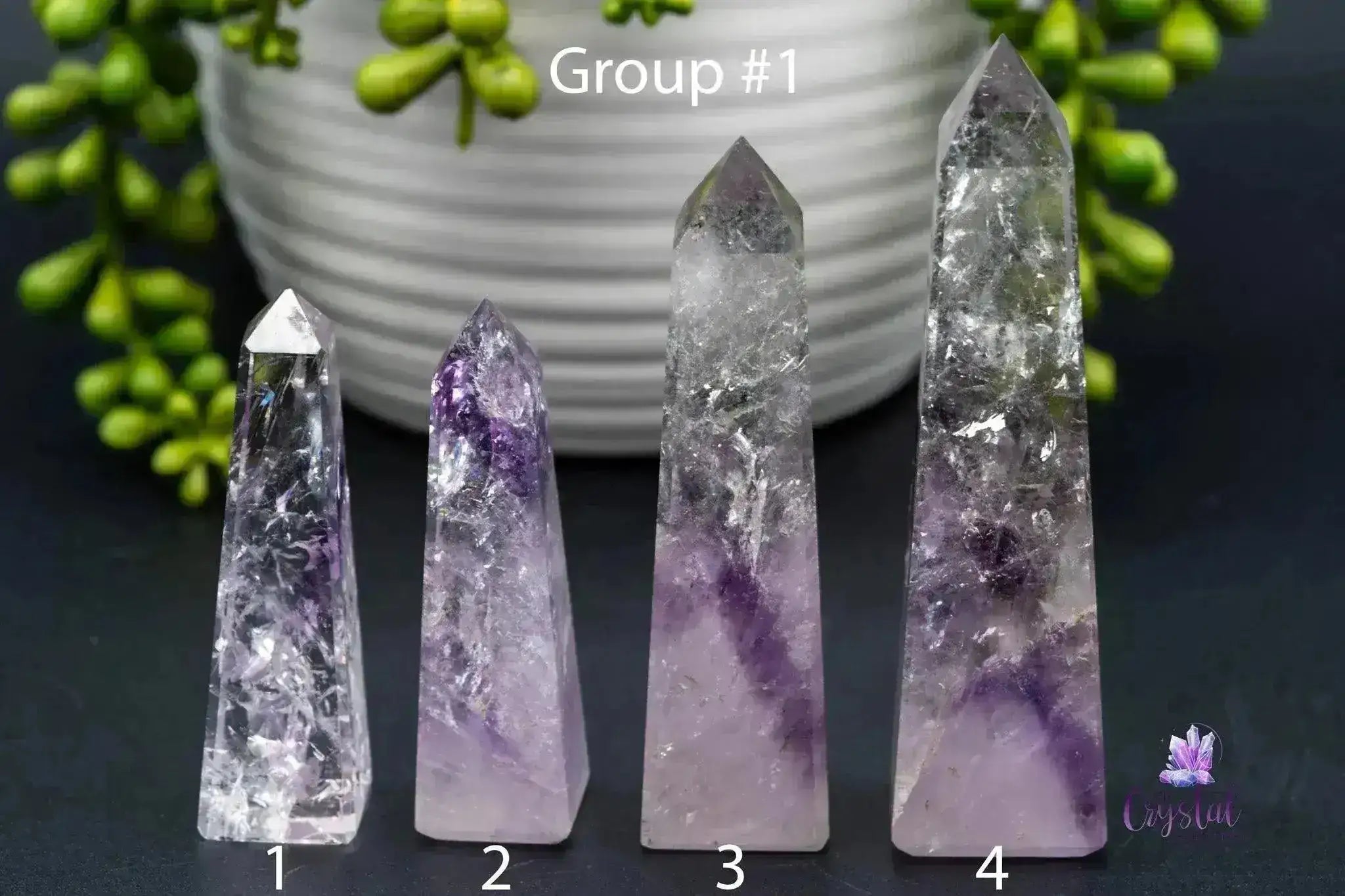 Phantom Amethyst Obelisk 2.5"-5.3"/65mm-136mm - My Crystal Addiction