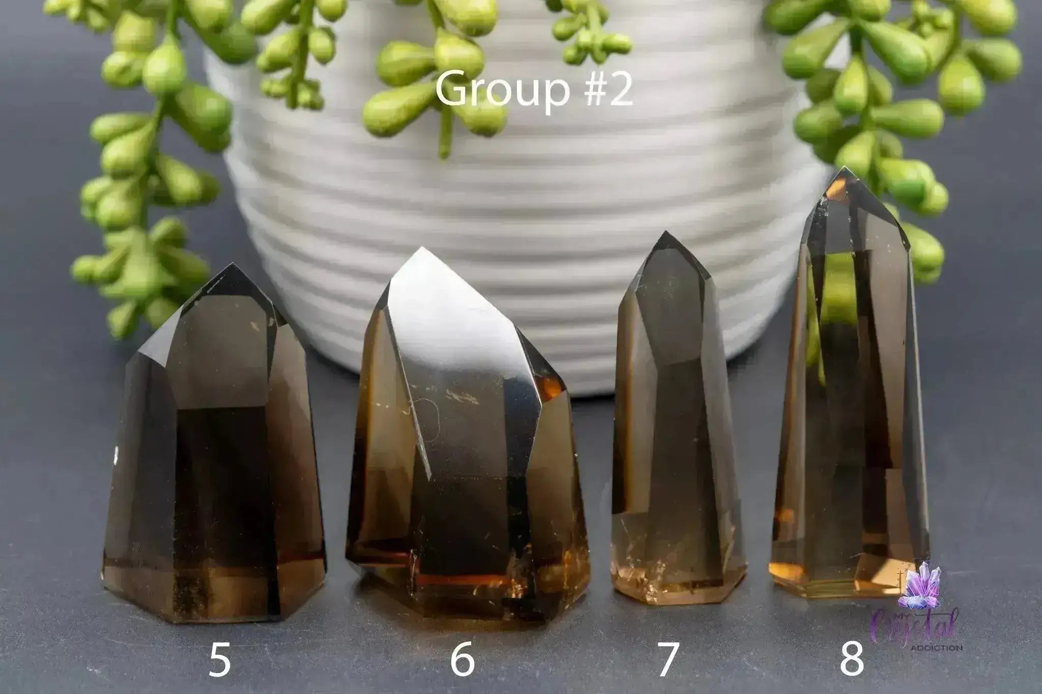 Smoky Citrine Towers - 1.3"-3.9"/34mm-100mm - High Quality Brazilian - My Crystal Addiction