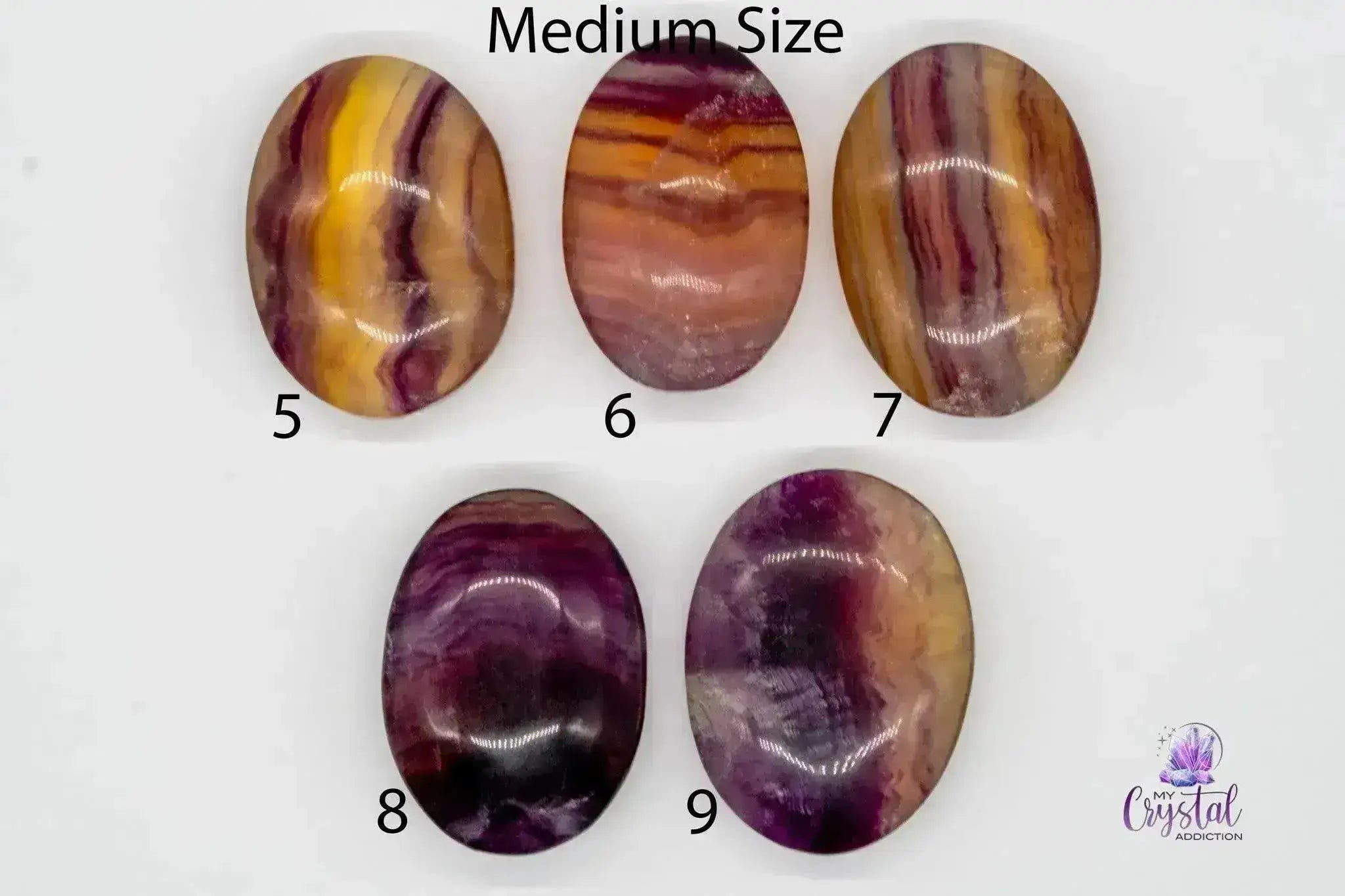 Candy Fluorite Palm Stone - My Crystal Addiction