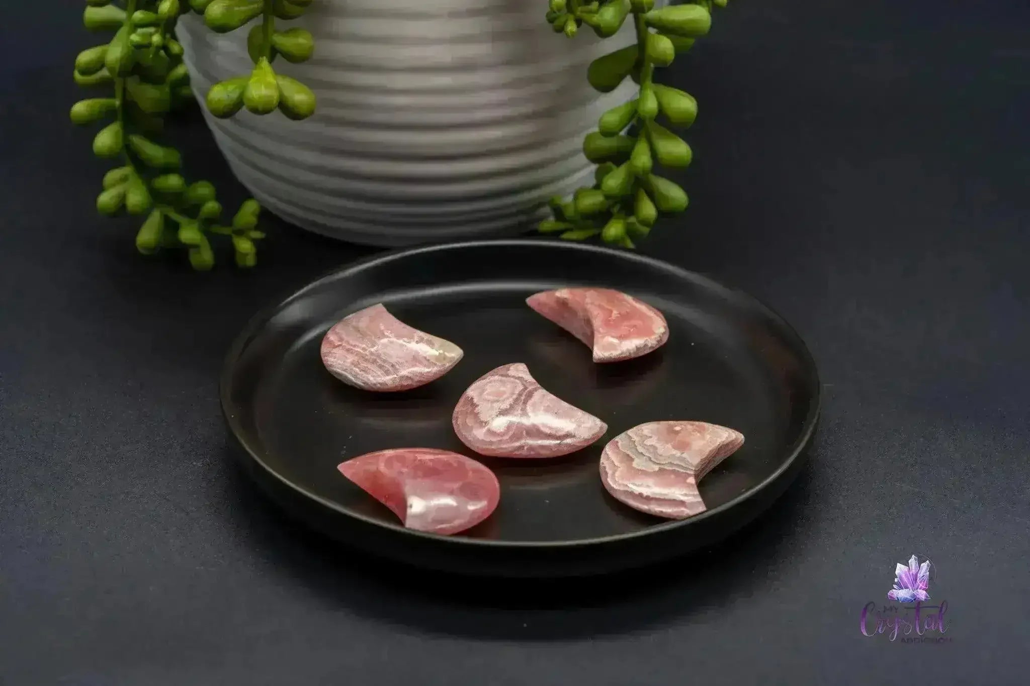 Rhodochrosite Moon Carving - My Crystal Addiction