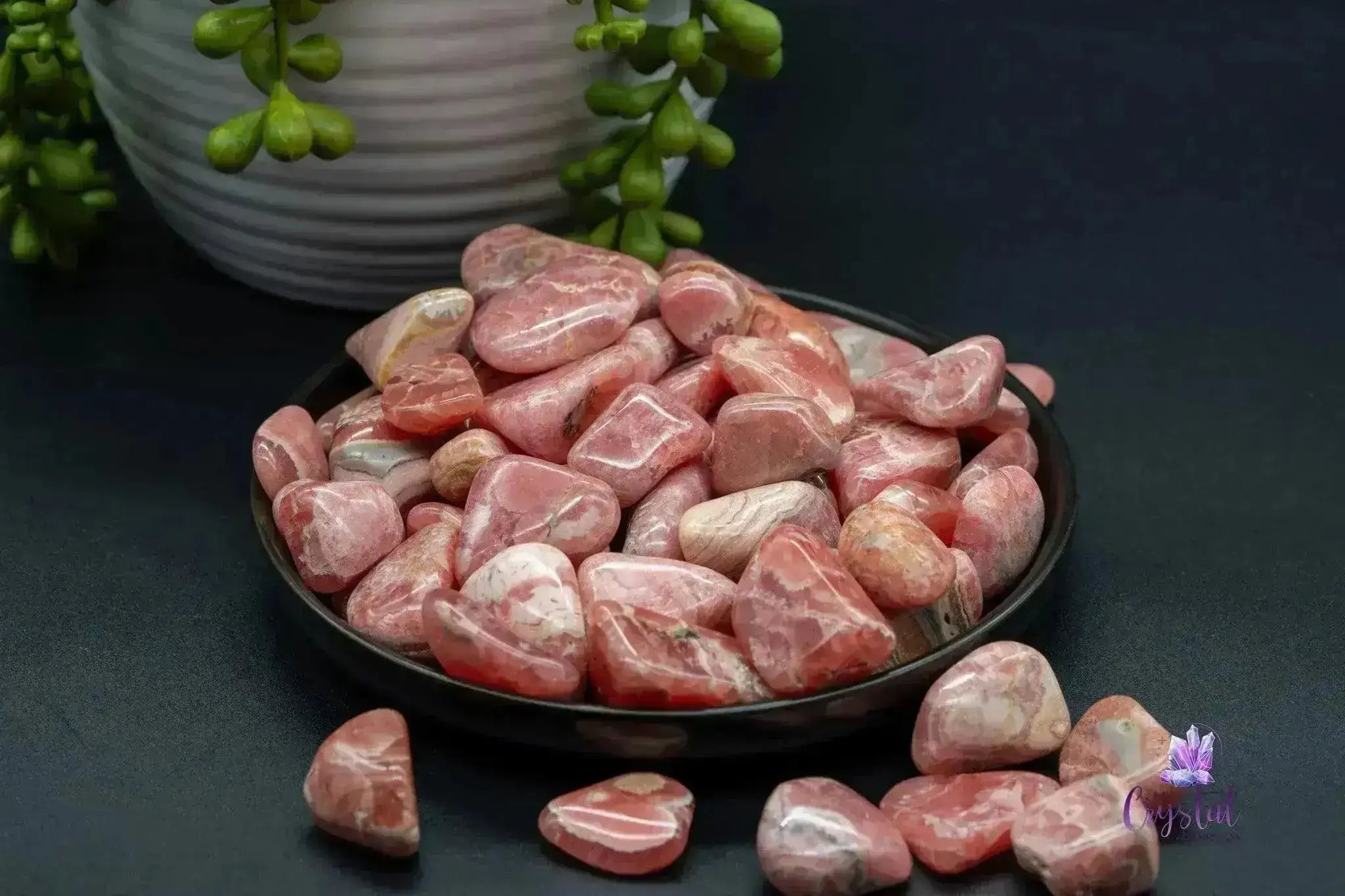 Rhodochrosite Tumble - Banded - My Crystal Addiction