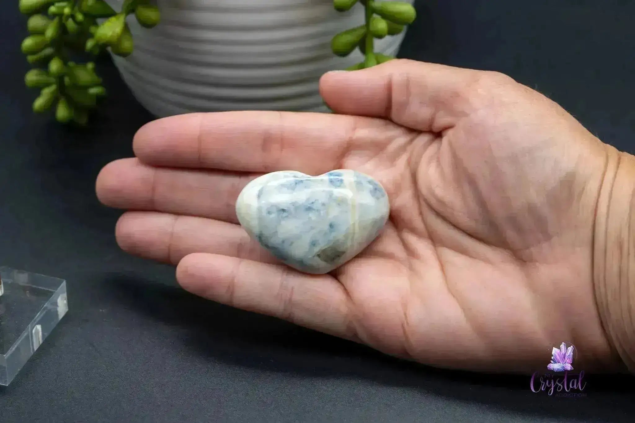 Scheelite Heart Carving - My Crystal Addiction