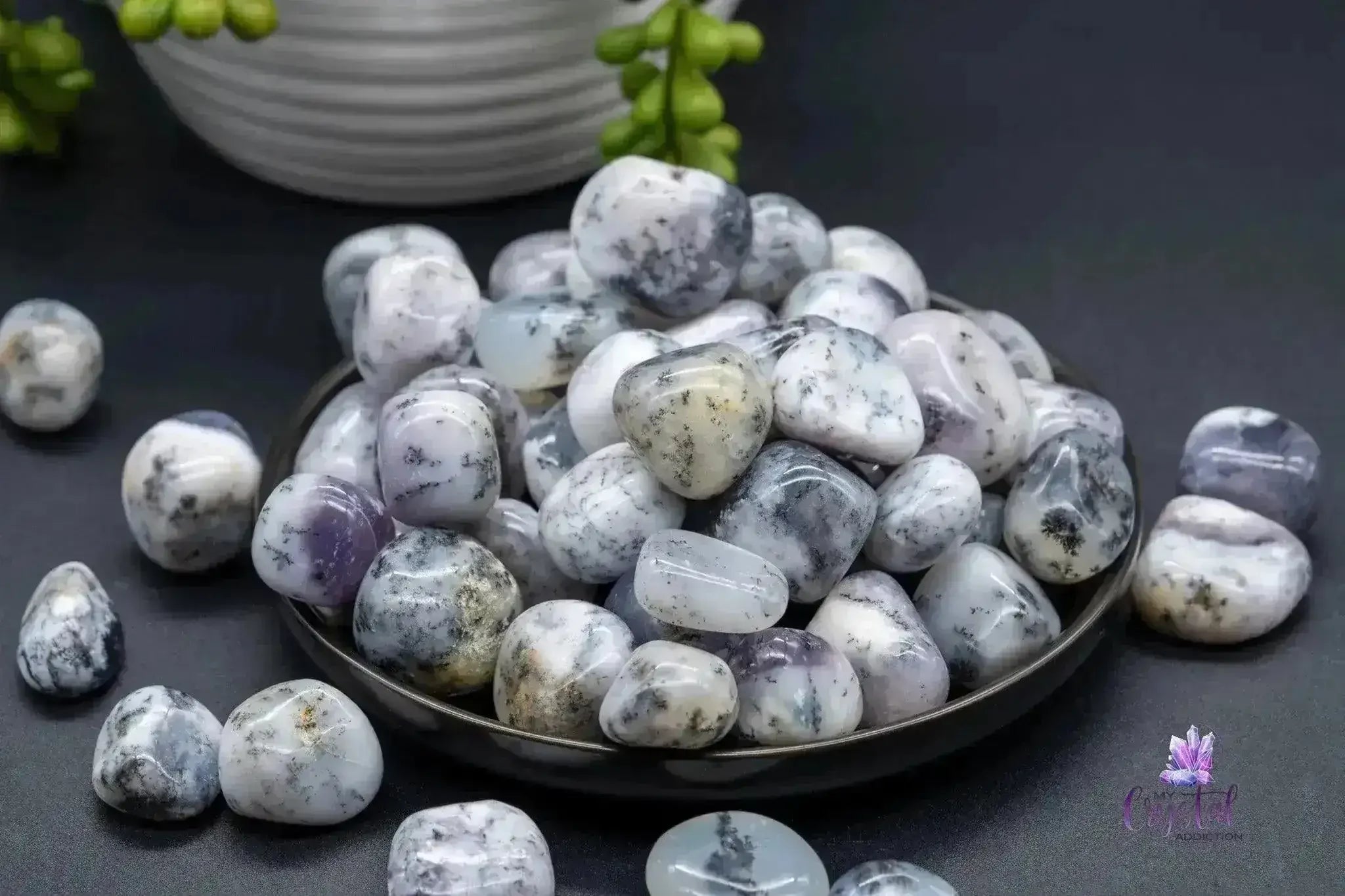 Dendritic Opal Tumble - My Crystal Addiction