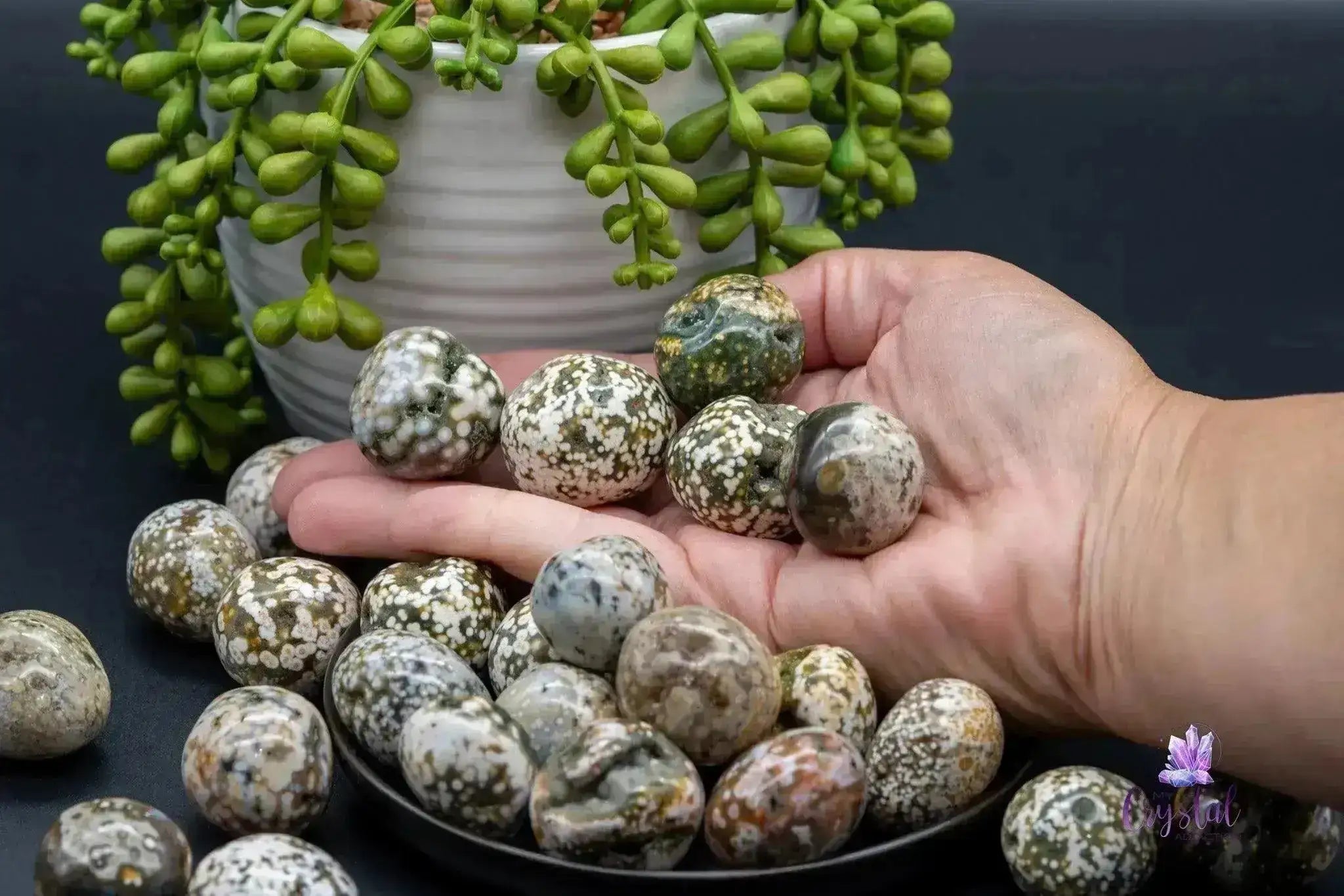 Orb Ocean Jasper Tumble - My Crystal Addiction