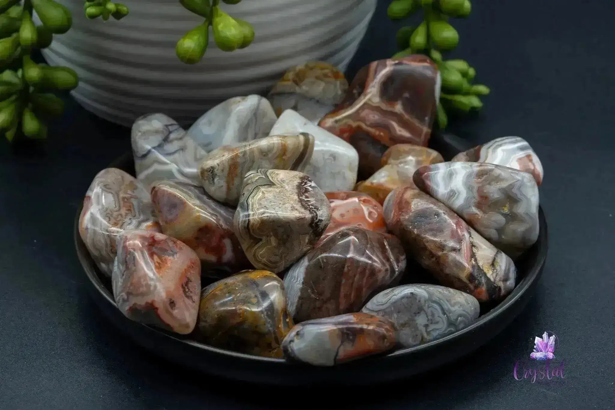 Crazy Lace Agate Tumble - My Crystal Addiction