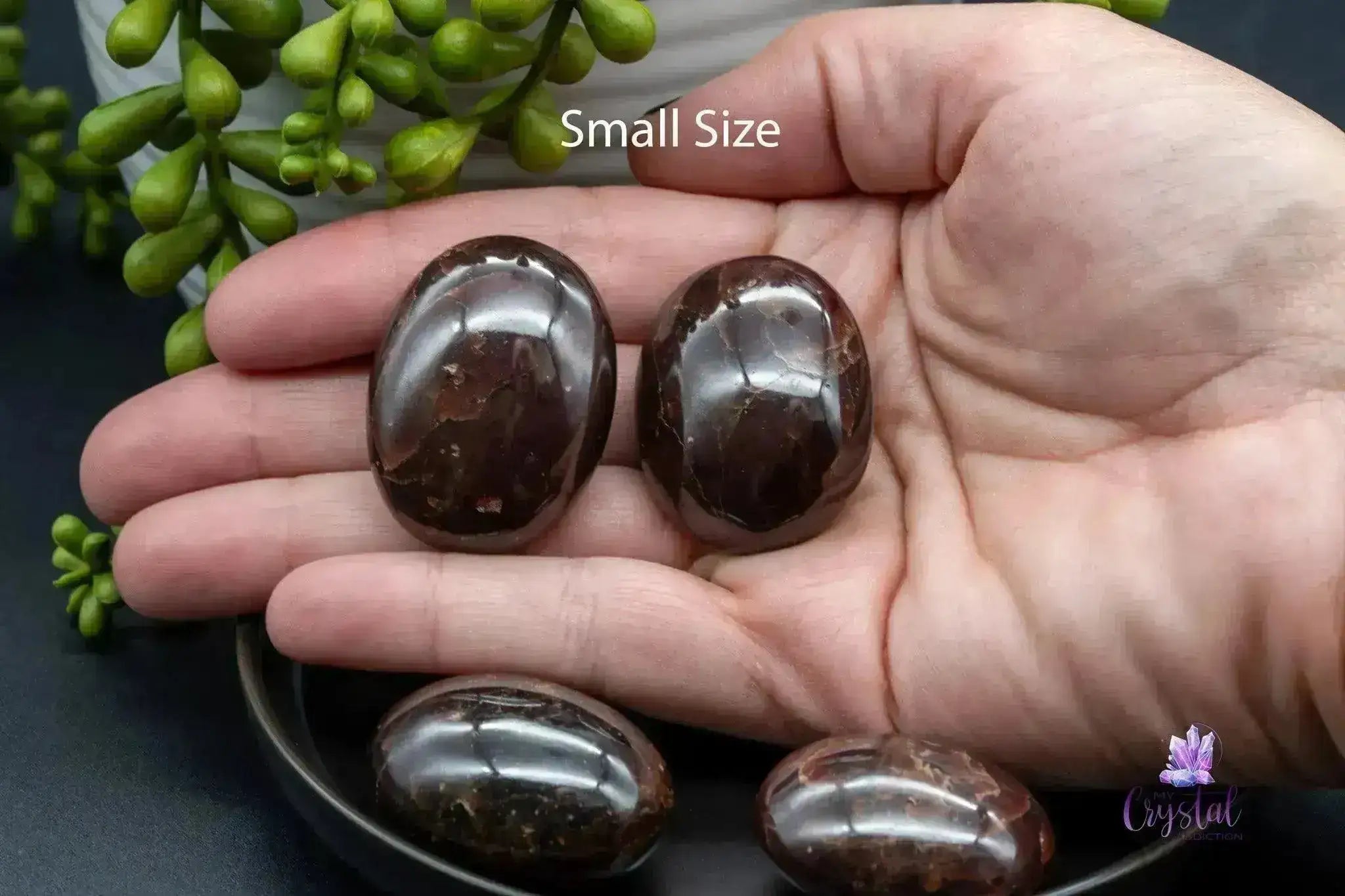 Red Star Garnet Palm Stone - My Crystal Addiction