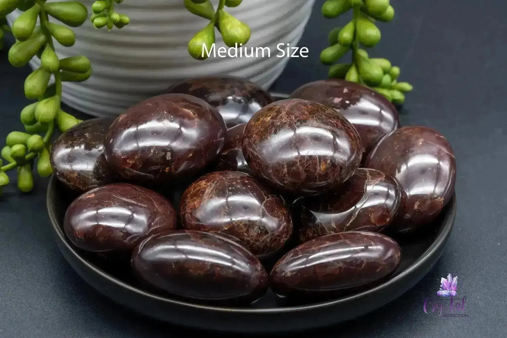 Red Star Garnet Palm Stone - My Crystal Addiction