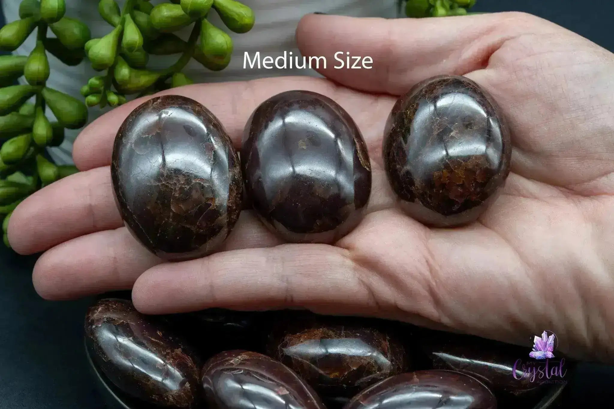 Red Star Garnet Palm Stone - My Crystal Addiction