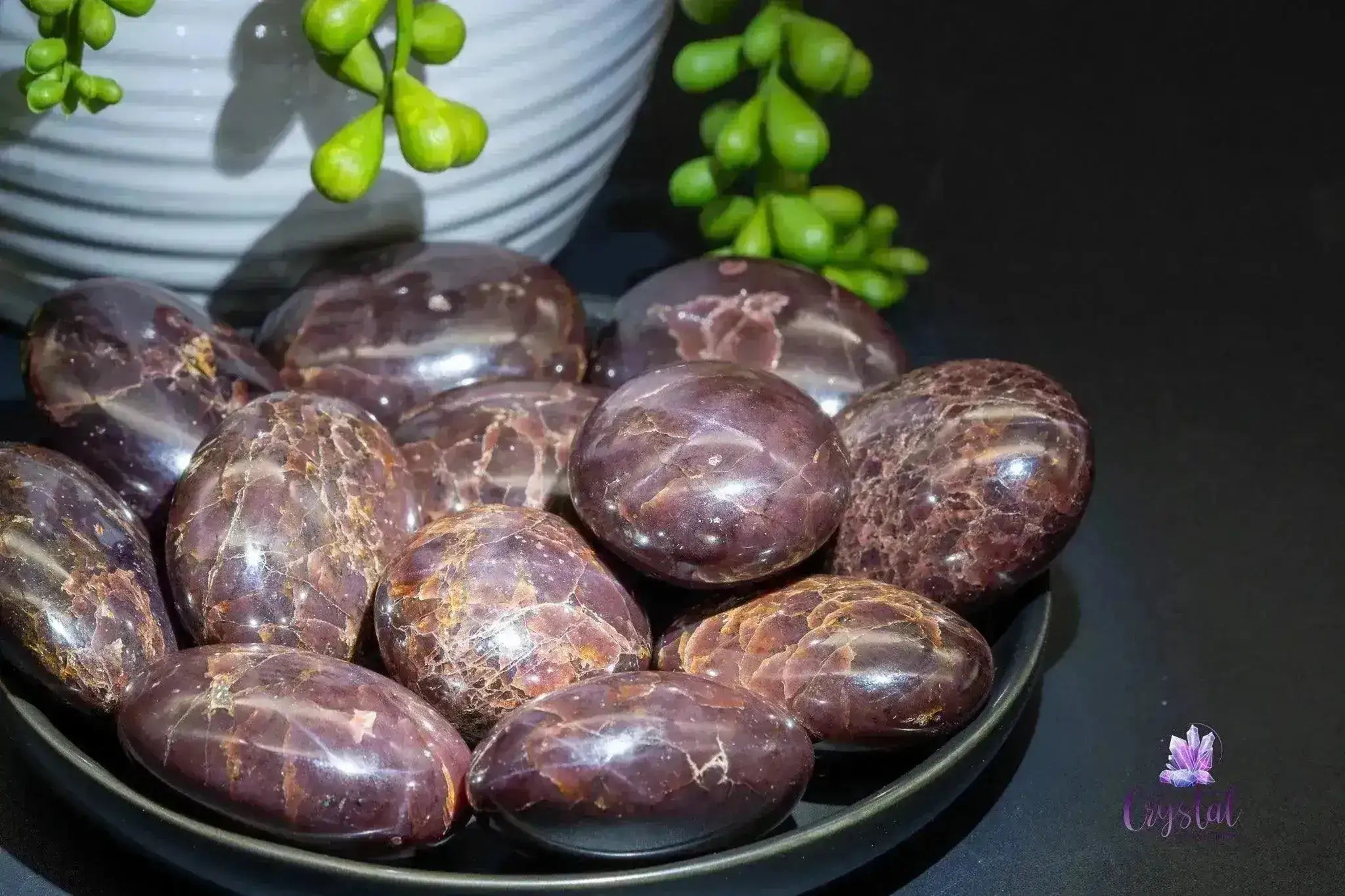 Red Star Garnet Palm Stone - My Crystal Addiction
