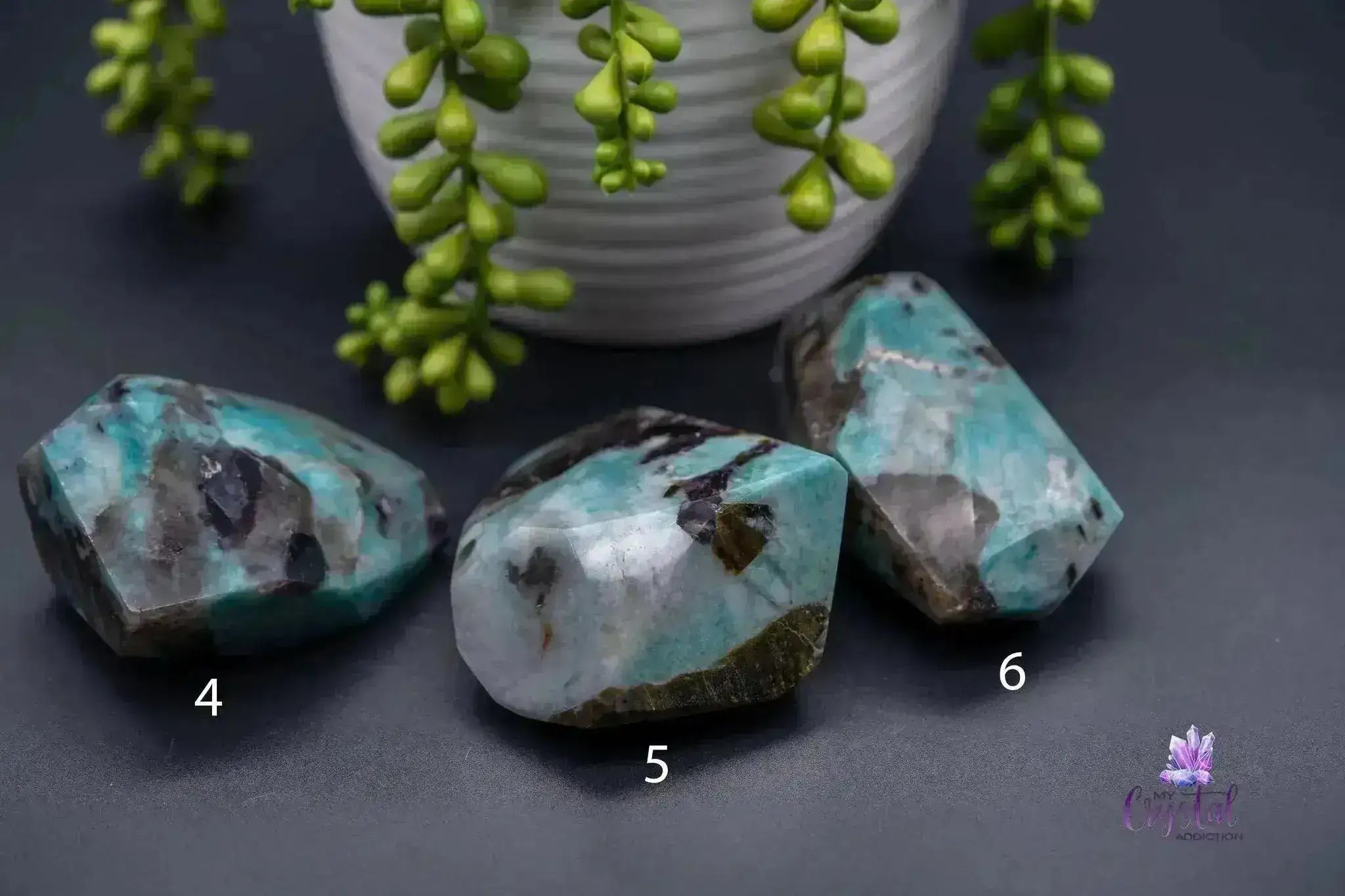 Amazonite with Smoky Quartz Freeform - My Crystal Addiction